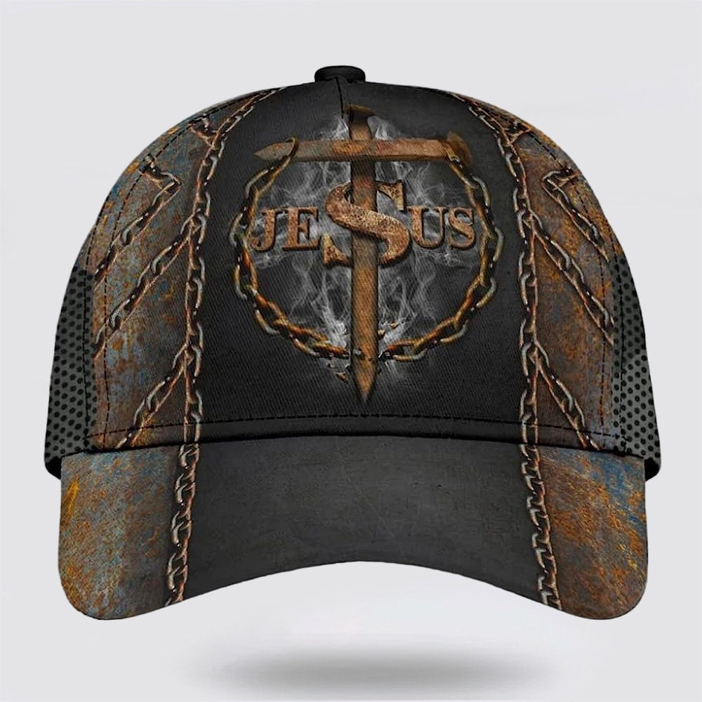Jesus Nail Cross Crown Of Thorn Baseball Cap - Christian Hats for Men and Women Trucker Hats Custom Hats Gifts For Men & Women
