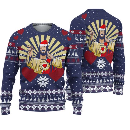 Jesus Sweater, Christmas Theme - Image 2