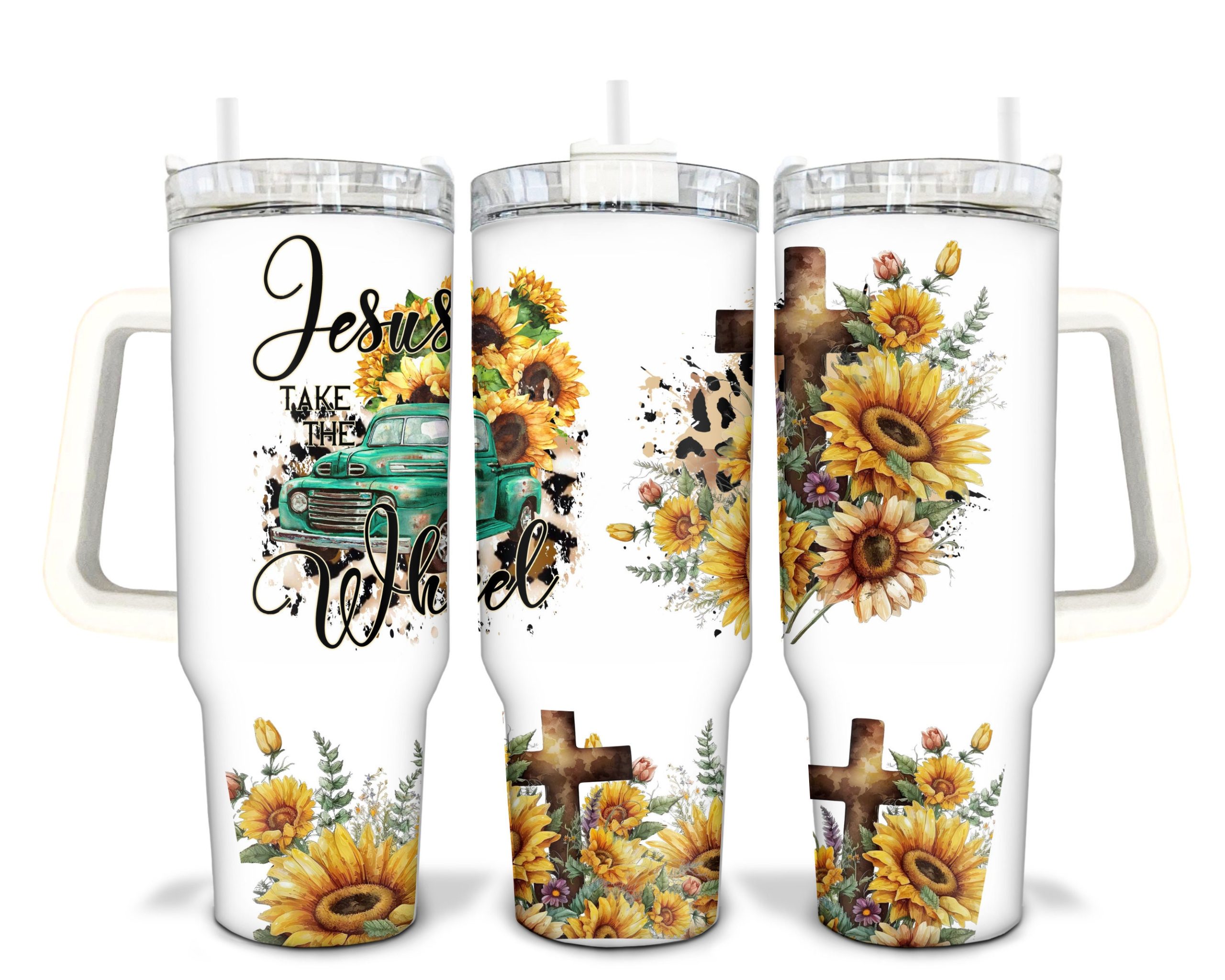 Jesus Take The Wheel Custom Stanley Cup 40 oz 30 oz Tumbler With HandleTVC2301911