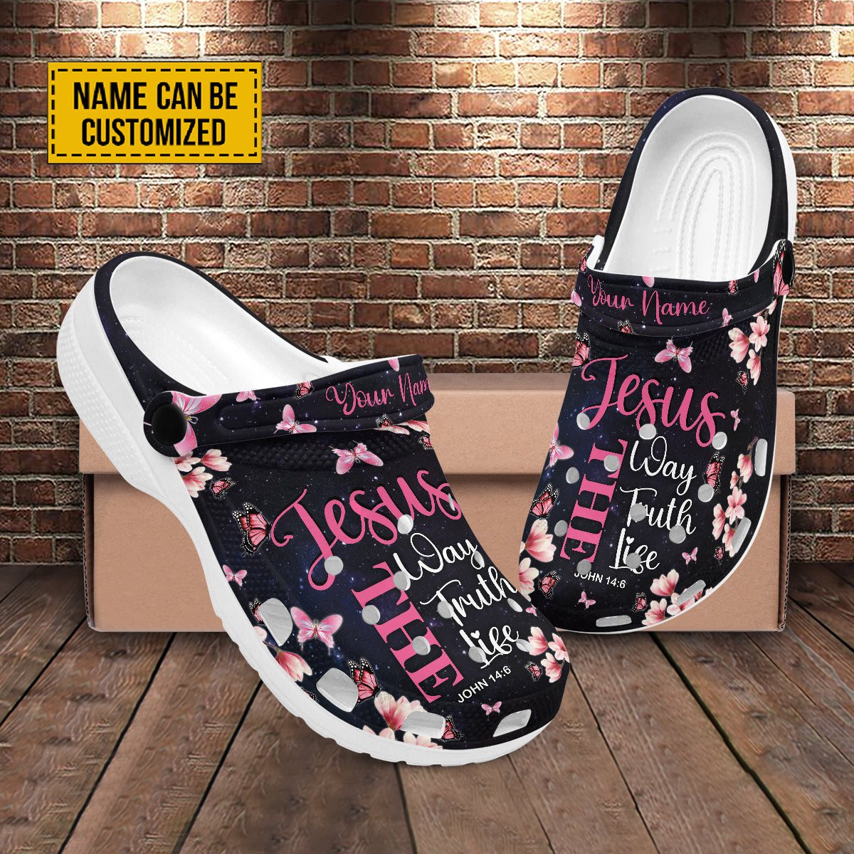 Jesus The Way The Truth The Life Customized Crocs Crocband Clogs Shoes Comfortable For Men Women and Kids Gift For Jesus Lovers