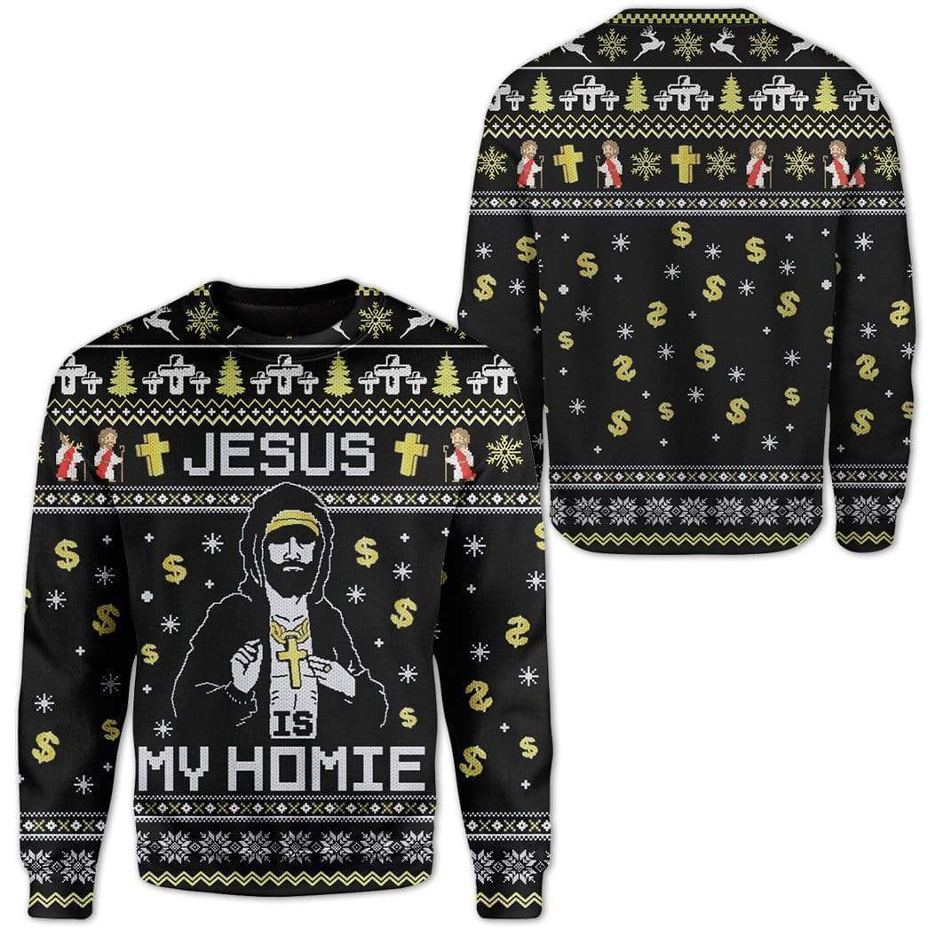 Jesus Ugly Christmas Sweater Adult 3D Funny Matching for family