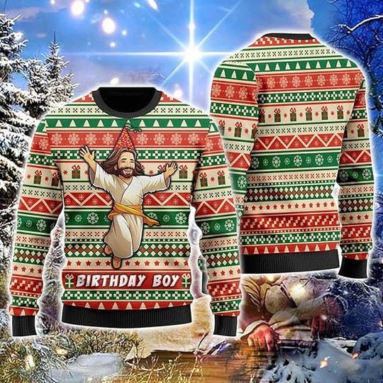 Jesus Ugly Christmas Sweater For Women, Christian - Image 6