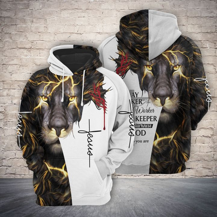 Jesus Way Maker Lion 3D All Over Print Hoodie, Zip Hoodie