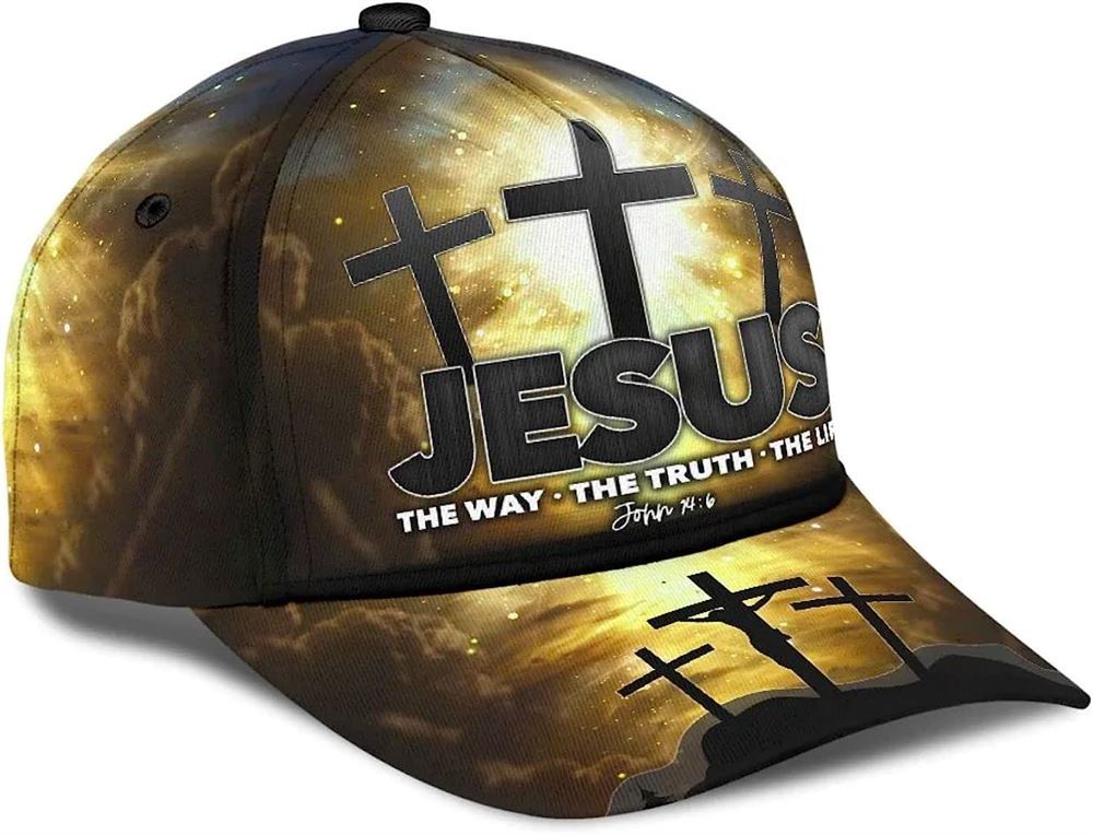 Jesus Way Truth Life Classic Baseball Cap Hat  Trucker Hats Custom Hats Gifts For Men & Women