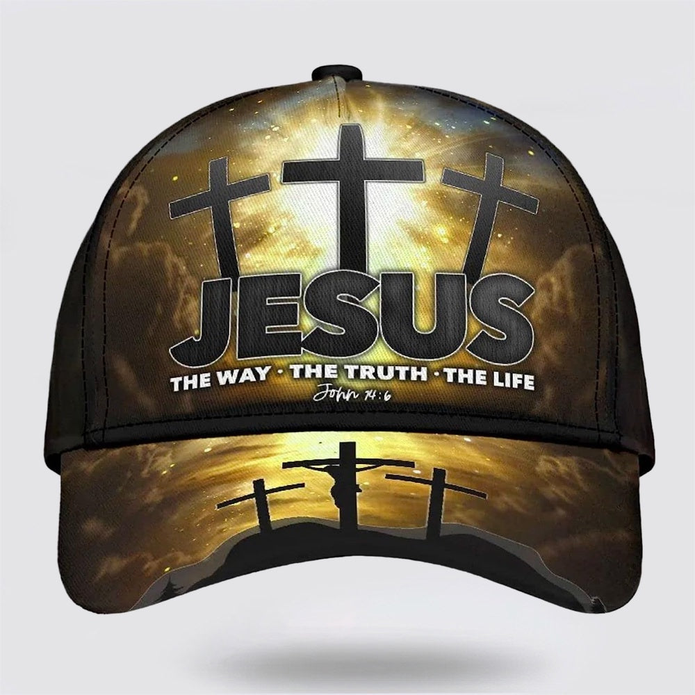 Jesus Way Truth Life Classic Hat All Over Print - Christian Hats for Men and Women Trucker Hats Custom Hats Gifts For Men & Women