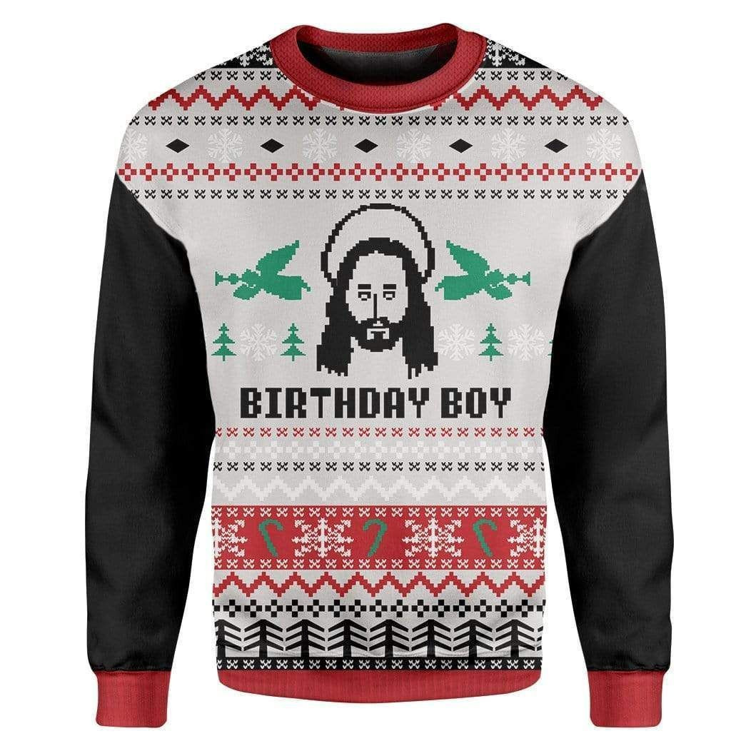 Jesus'S Birthday Ugly Christmas Sweater Adult 3D Funny Matching for family