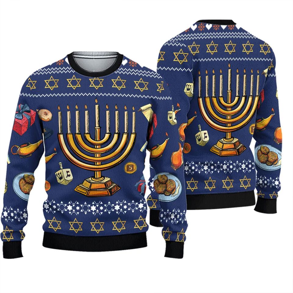 Jewish Hanukkah Ugly Sweater
