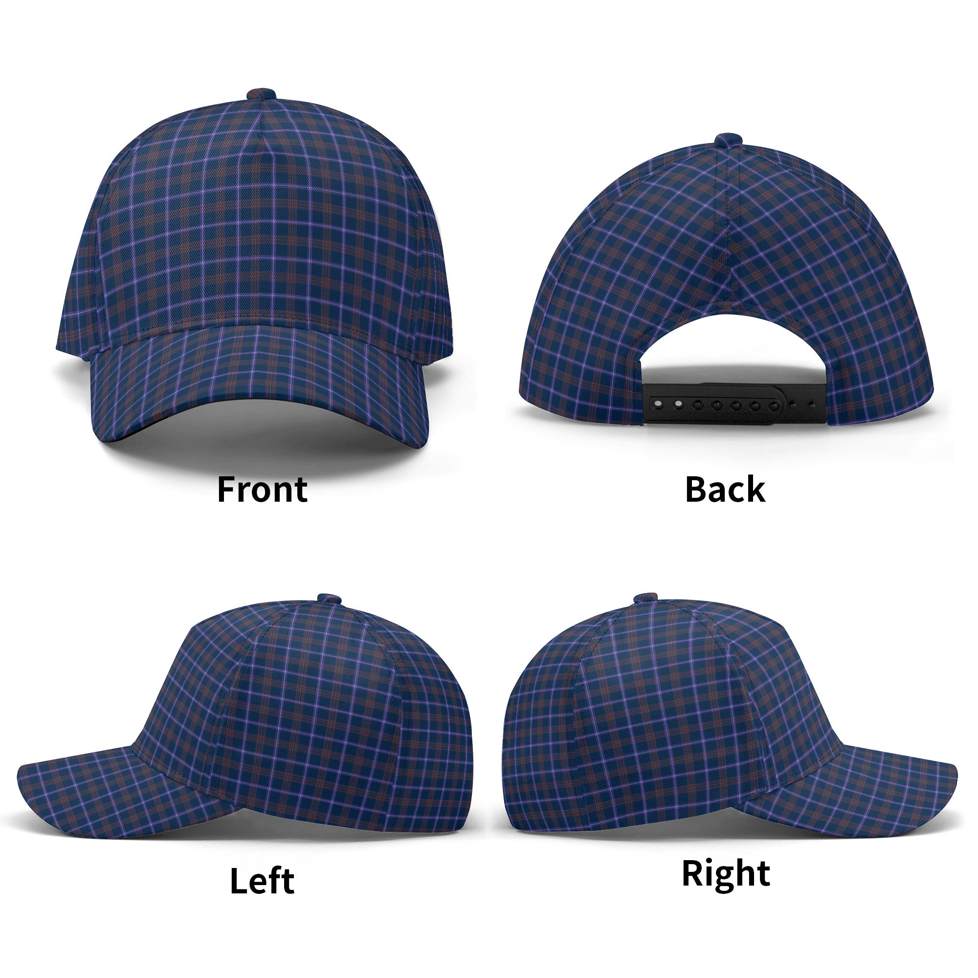 Jewish Tartan Classic Cap, Scottish Tartan Plaid Cap K23 Trucker Hats Custom Hats Gifts For Men & Women