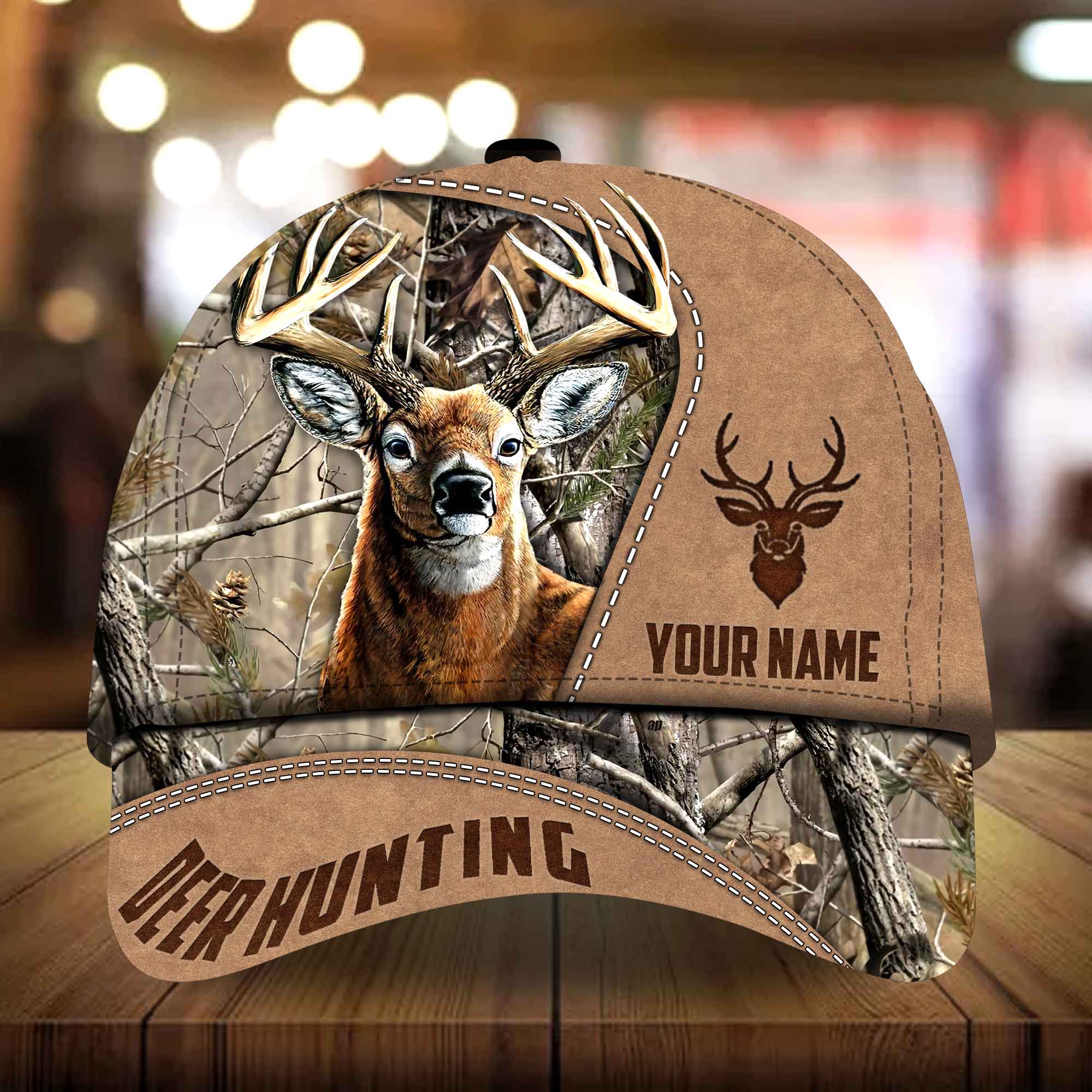Jhaartael Uriralei Deer Hunting Hats 3D Multicolored Camo Personalized Trucker Hats Custom Hats Gifts For Men & Women