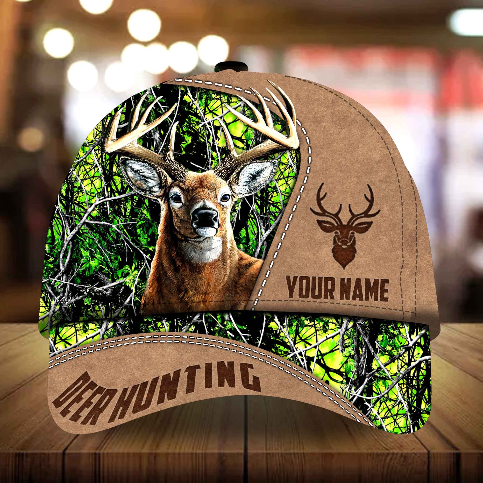 Jhaartael Uriralei Deer Hunting Hats 3D Multicolored Camo Personalized Trucker Hats Custom Hats Gifts For Men & Women