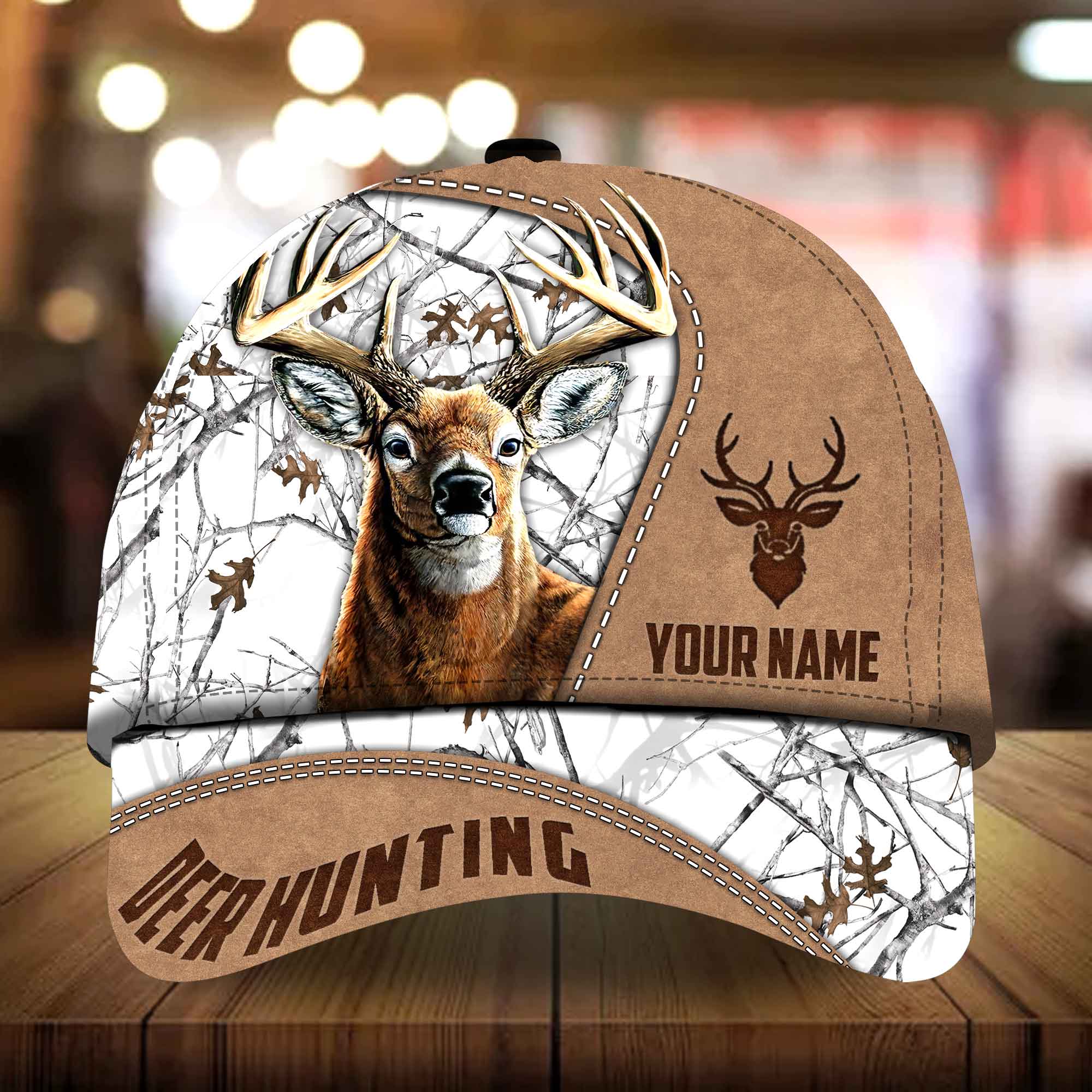Jhaartael Uriralei Deer Hunting Hats 3D Multicolored Camo Personalized Trucker Hats Custom Hats Gifts For Men & Women