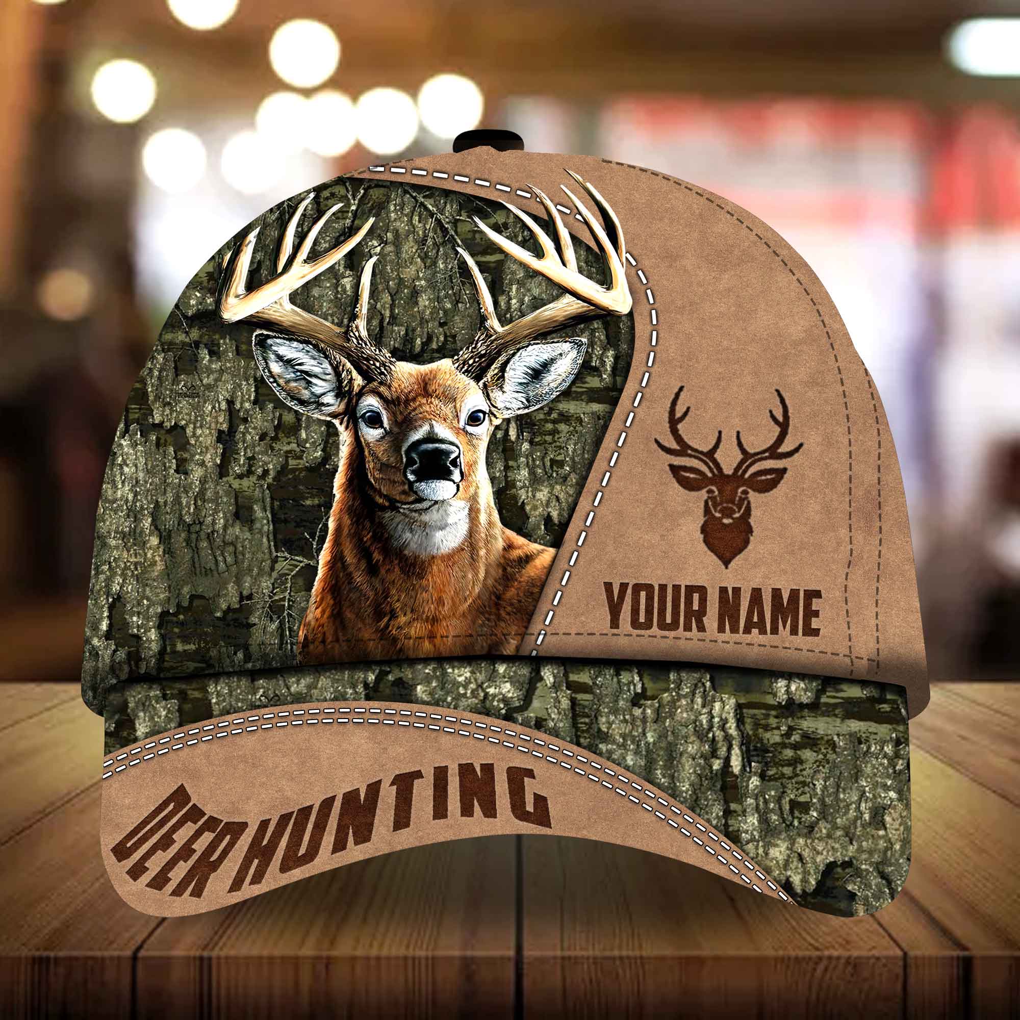 Jhaartael Uriralei Deer Hunting Hats 3D Multicolored Camo Personalized Trucker Hats Custom Hats Gifts For Men & Women