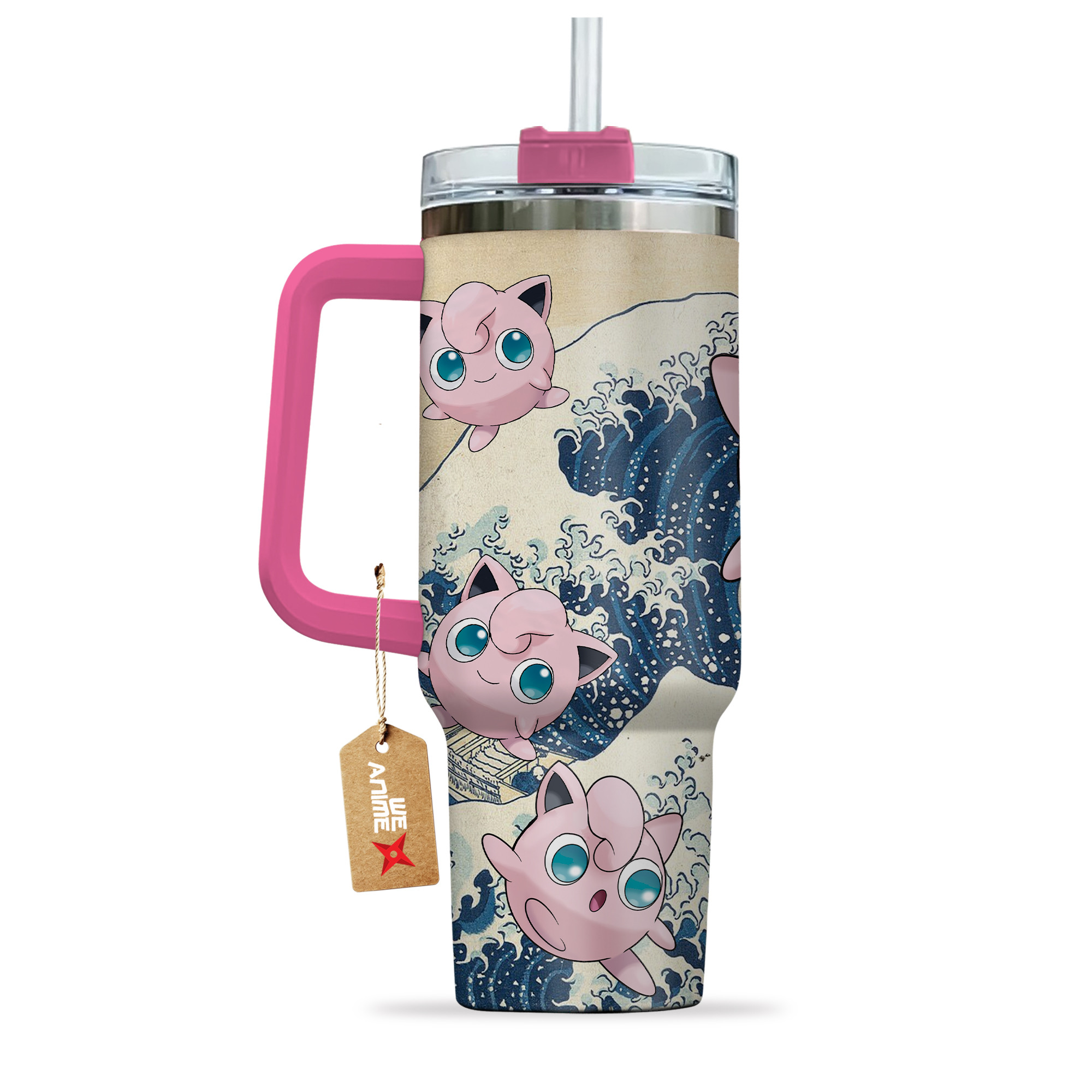 Jigglypuff Pokemon Anime Custom Stanley Cup 40 oz 30 oz Tumbler With HandleTVC2301139 - Image 3