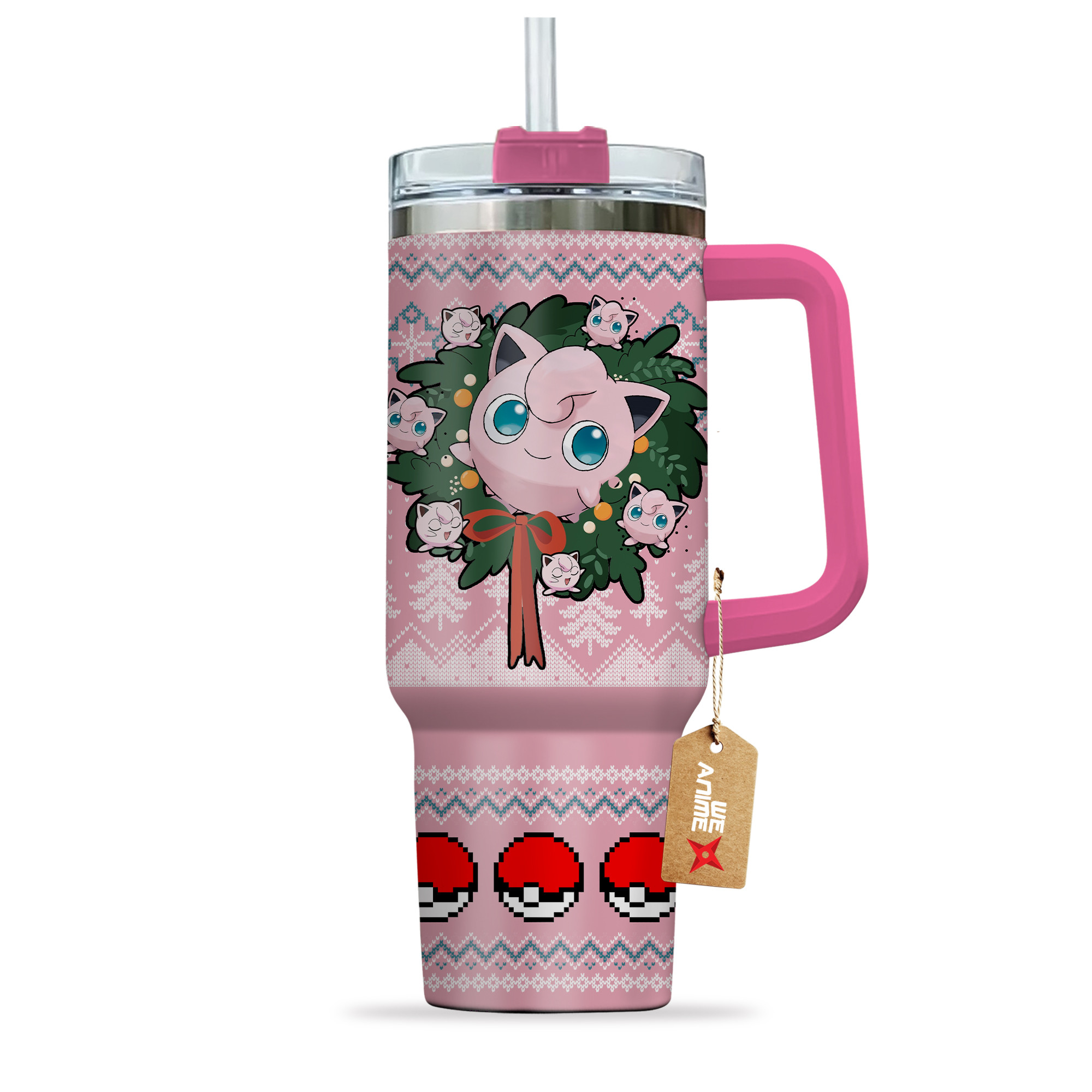Jigglypuff Pokemon Anime Custom Stanley Cup 40 oz 30 oz Tumbler With HandleTVC2301155 - Image 3