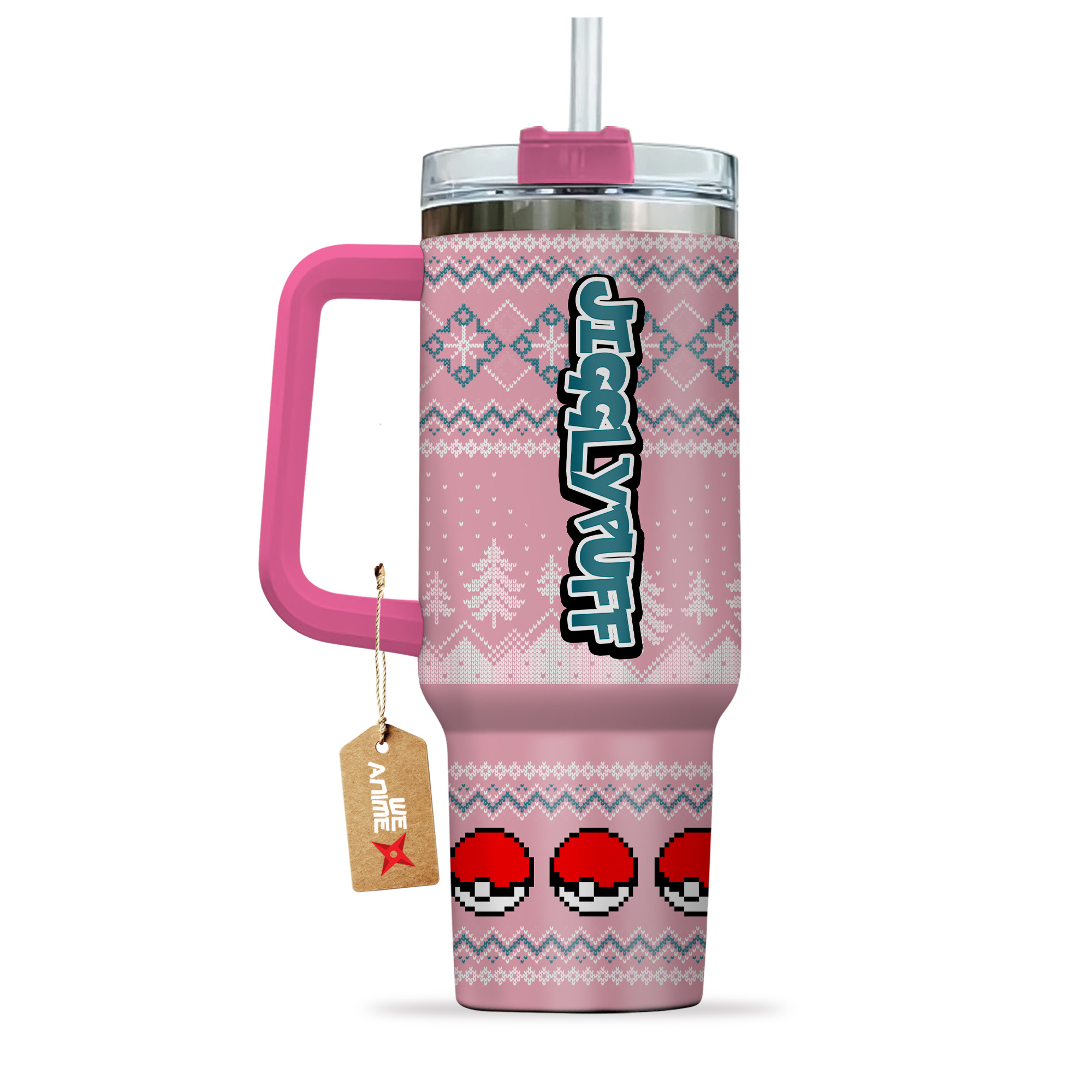 Jigglypuff Pokemon Anime Custom Stanley Cup 40 oz 30 oz Tumbler With HandleTVC2301155 - Image 4