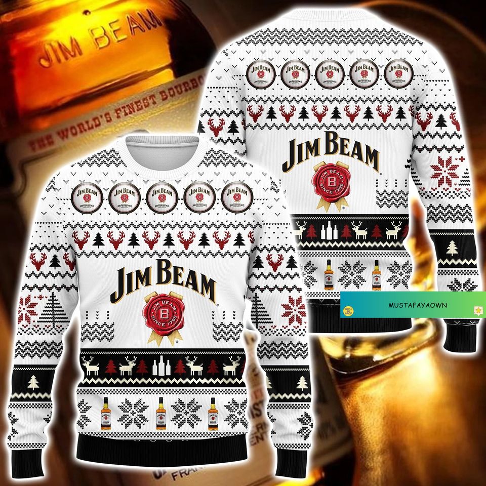 Jim Beam Holiday Christmas Sweater Gift