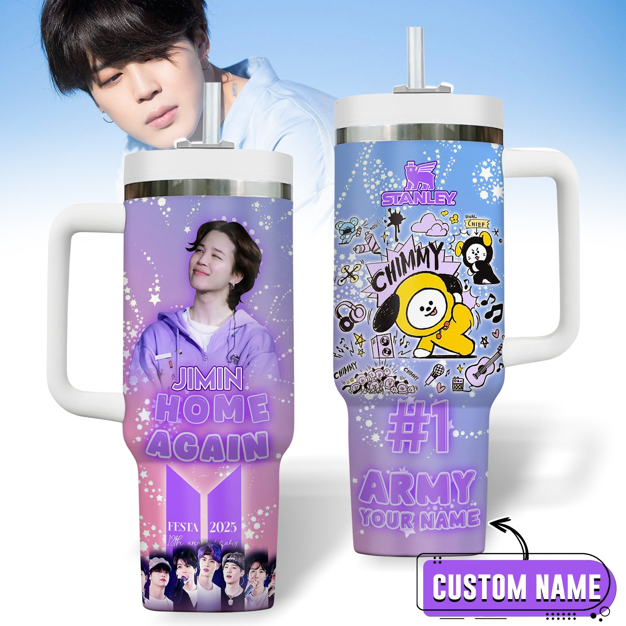 Jimin BTS Music Custom Stanley Cup 40 oz 30 oz Tumbler With HandleTVC2301180