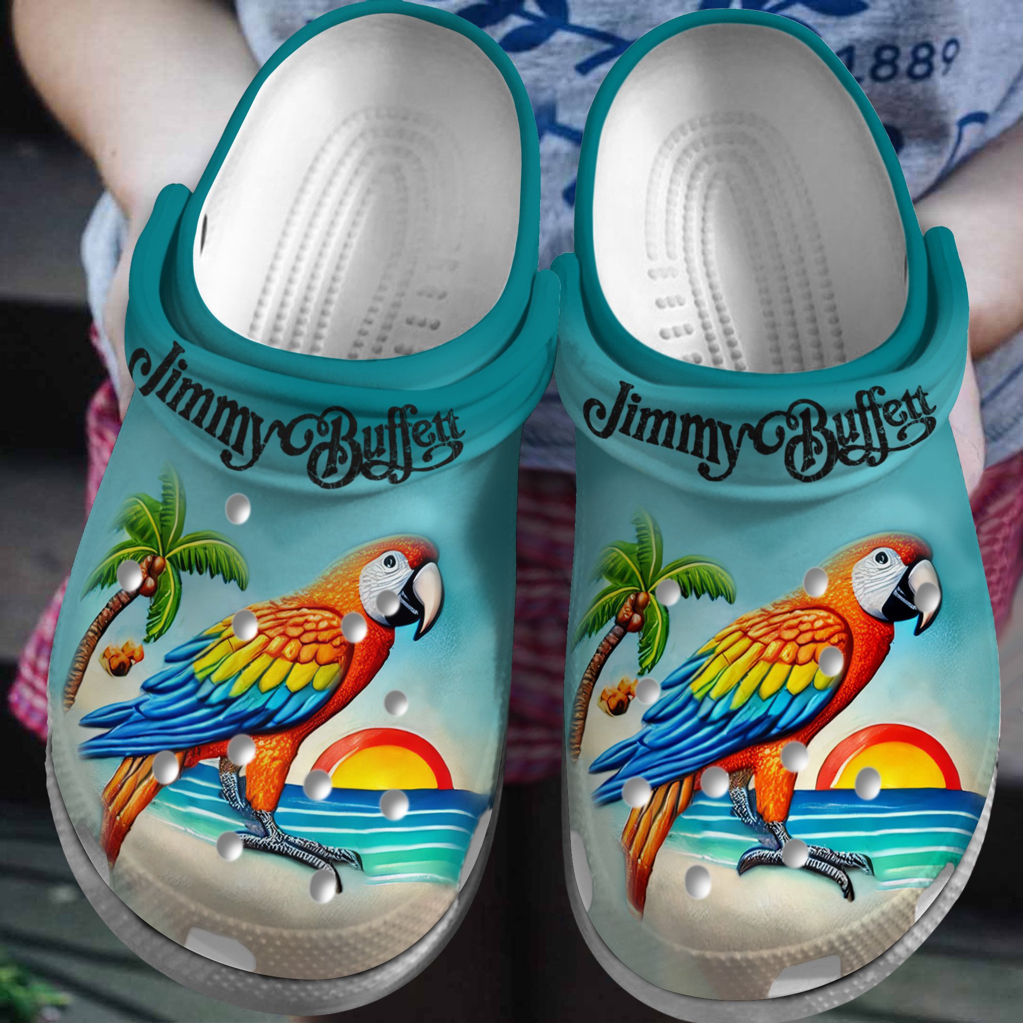 Jimmy Buffett Music Crocs Crocband Clogs Shoes Comfortable For Men Women and Kids