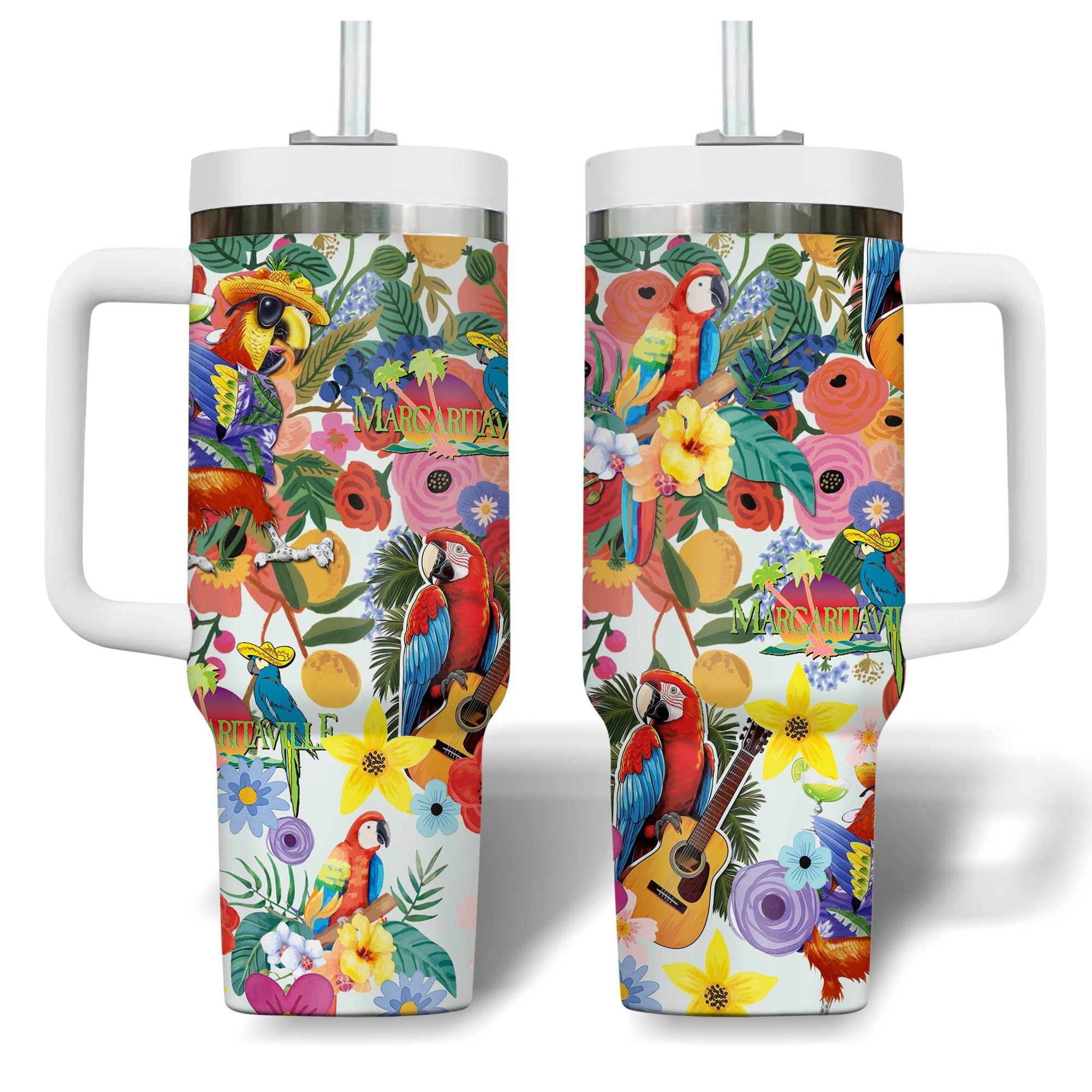 Jimmy Buffett Music Custom Stanley Cup 40 oz 30 oz Tumbler With HandleTVC2301282 - Image 2