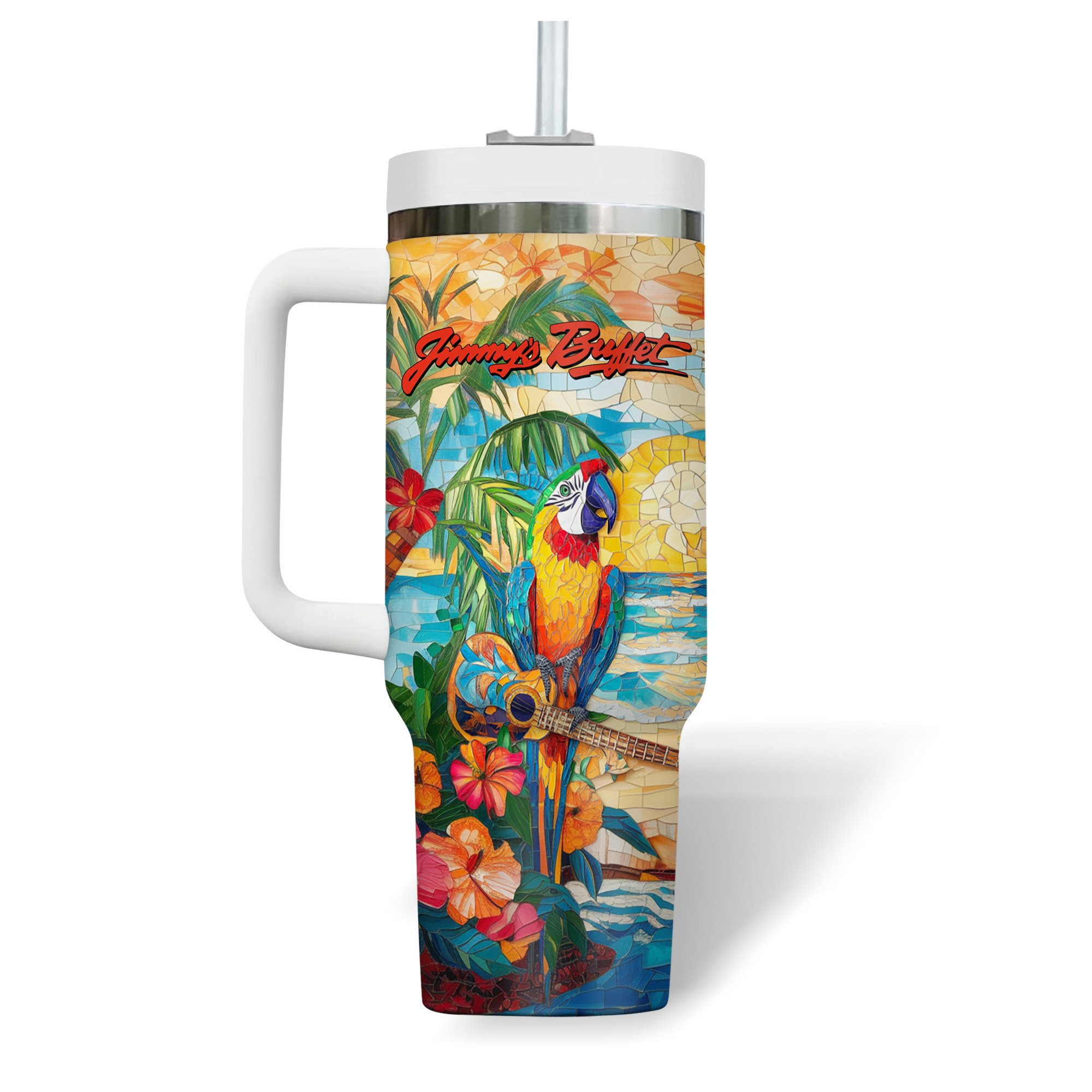 Jimmy Buffett Music Custom Stanley Cup 40 oz 30 oz Tumbler With HandleTVC2301314 - Image 3
