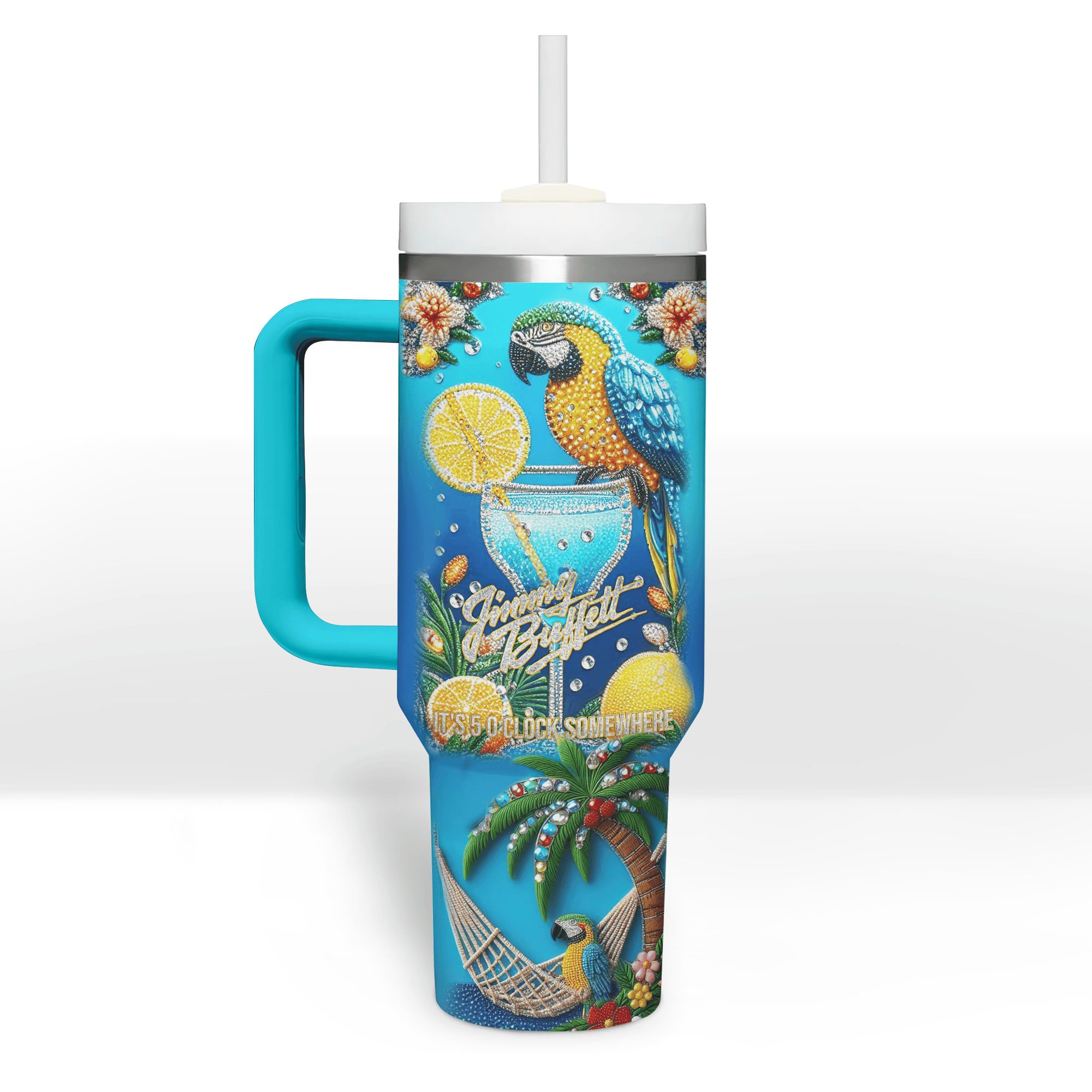 Jimmy Buffett Music Custom Stanley Cup 40 oz 30 oz Tumbler With HandleTVC2301529 - Image 2