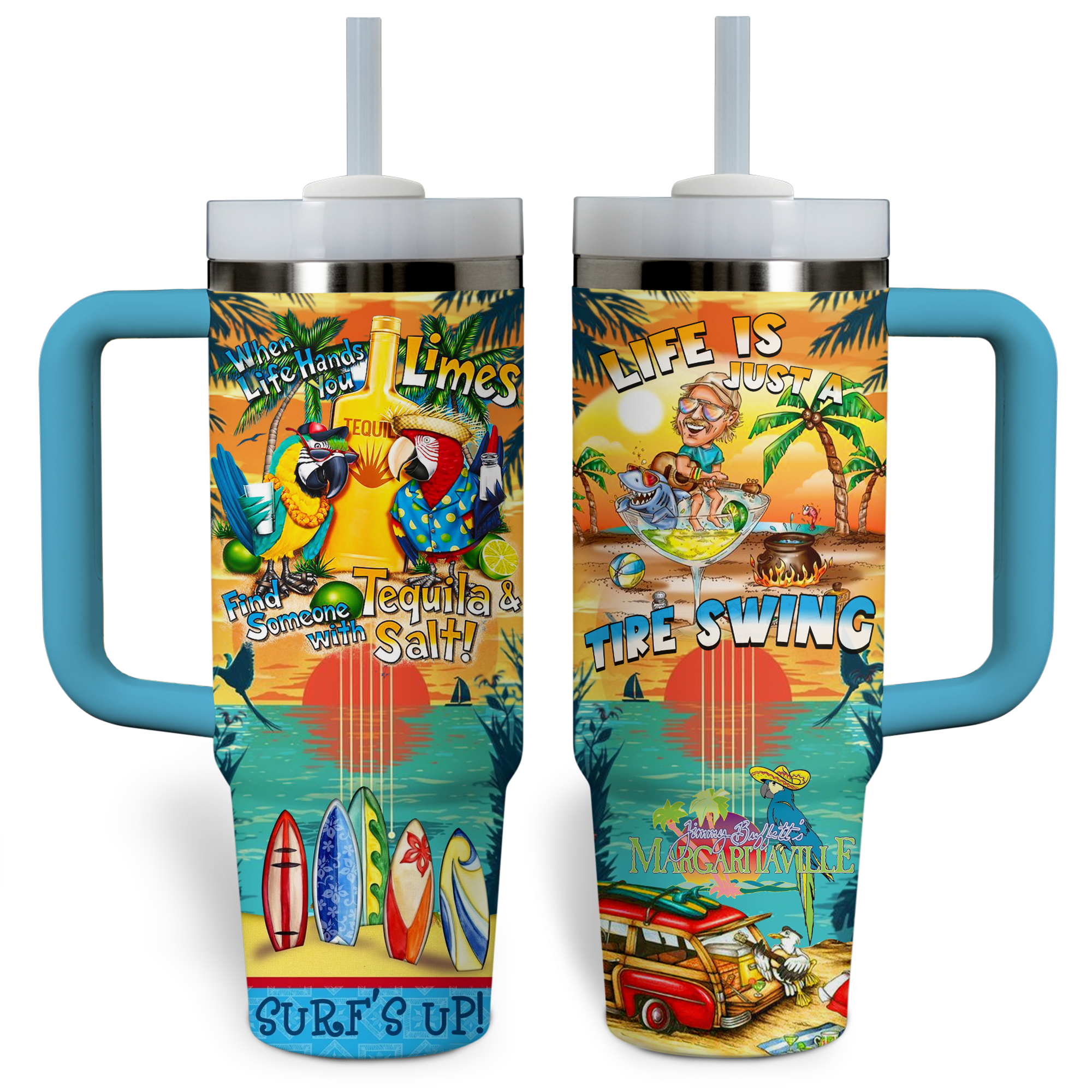 Jimmy Buffett Music Custom Stanley Cup 40 oz 30 oz Tumbler With HandleTVC2301771