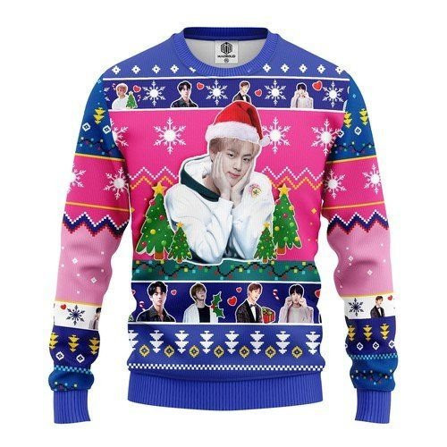 Jin Bts For Unisex Ugly Christmas Sweater Adult 3D Funny Matching for family