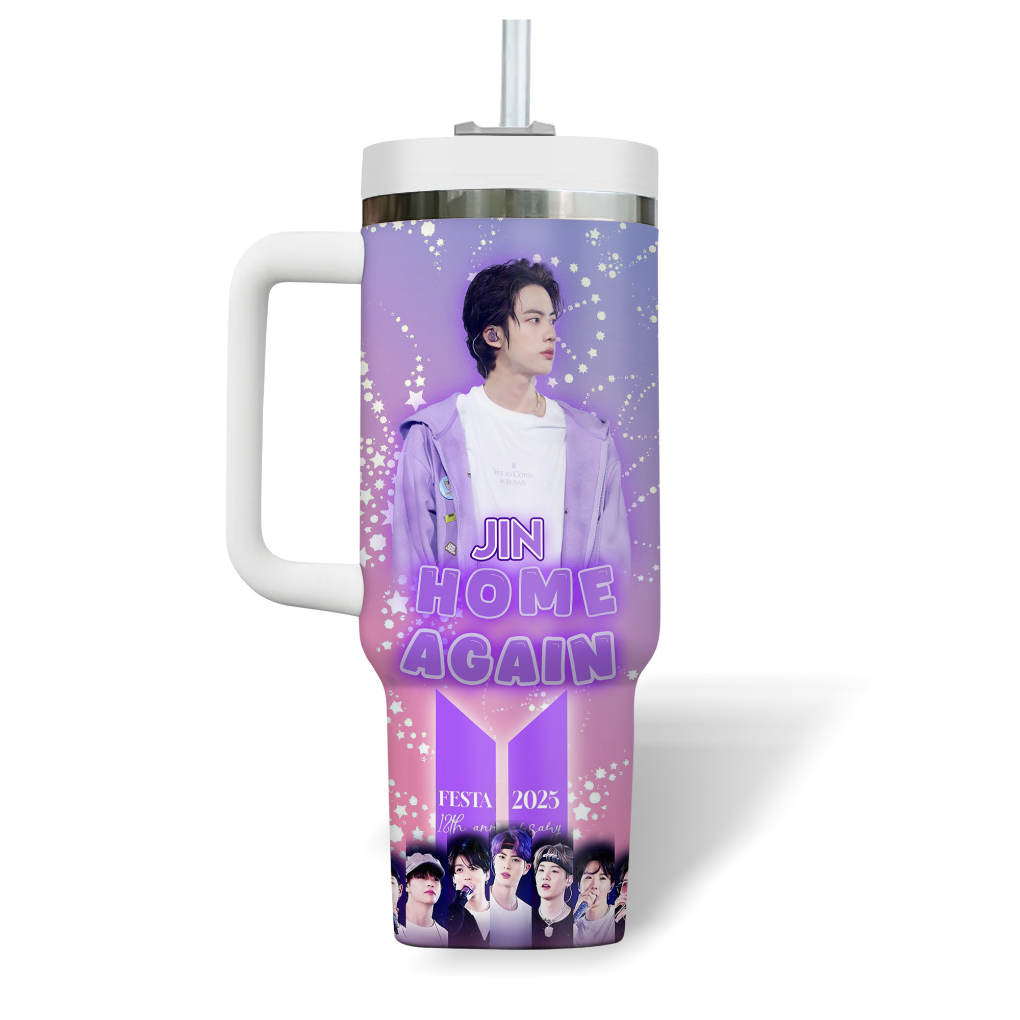 Jin BTS Music Custom Stanley Cup 40 oz 30 oz Tumbler With HandleTVC2301180 - Image 4