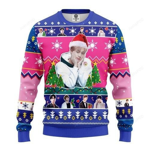 Jin Bts Ugly Christmas Sweater Adult 3D Funny Matching for family