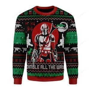 Jingle All The Way Ugly Christmas Sweater Adult 3D Funny Matching for family