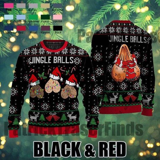 Jingle Balls Christmas Ugly Sweater, Jingle Balls - Image 2