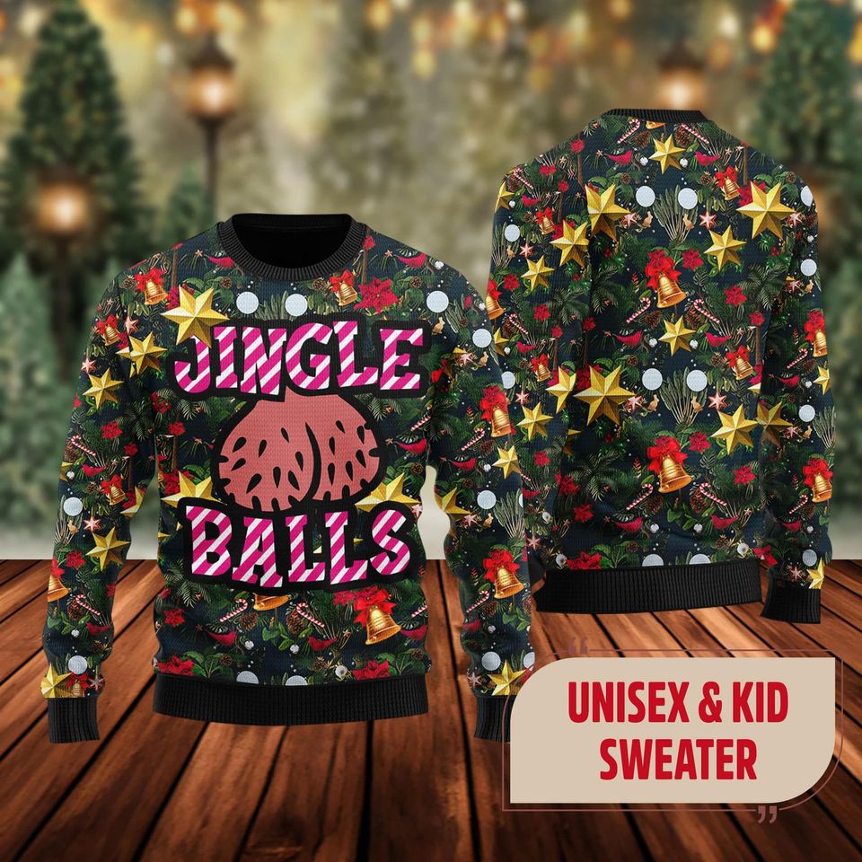 Jingle Balls Quotes 3D All Over Printed T-shirt, Palm Tree Ugly Sweatshirt