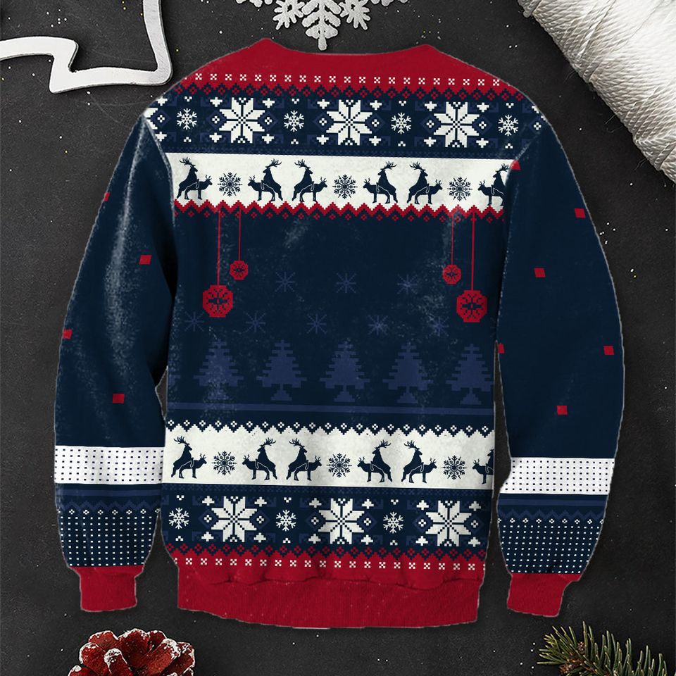 Jingle Balls Tinsel Tits Personalized Couple Ugly Sweater - Image 3