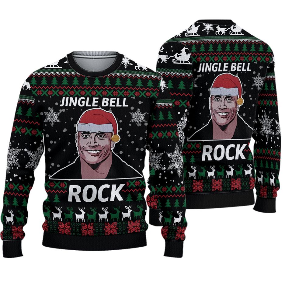 Jingle Bell Rock Ugly Christmas Sweater, Funny Sweatshirts
