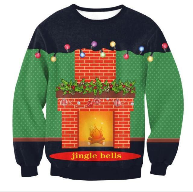Jingle Bells Christmas Ugly Christmas Sweater Adult 3D Funny Matching for family