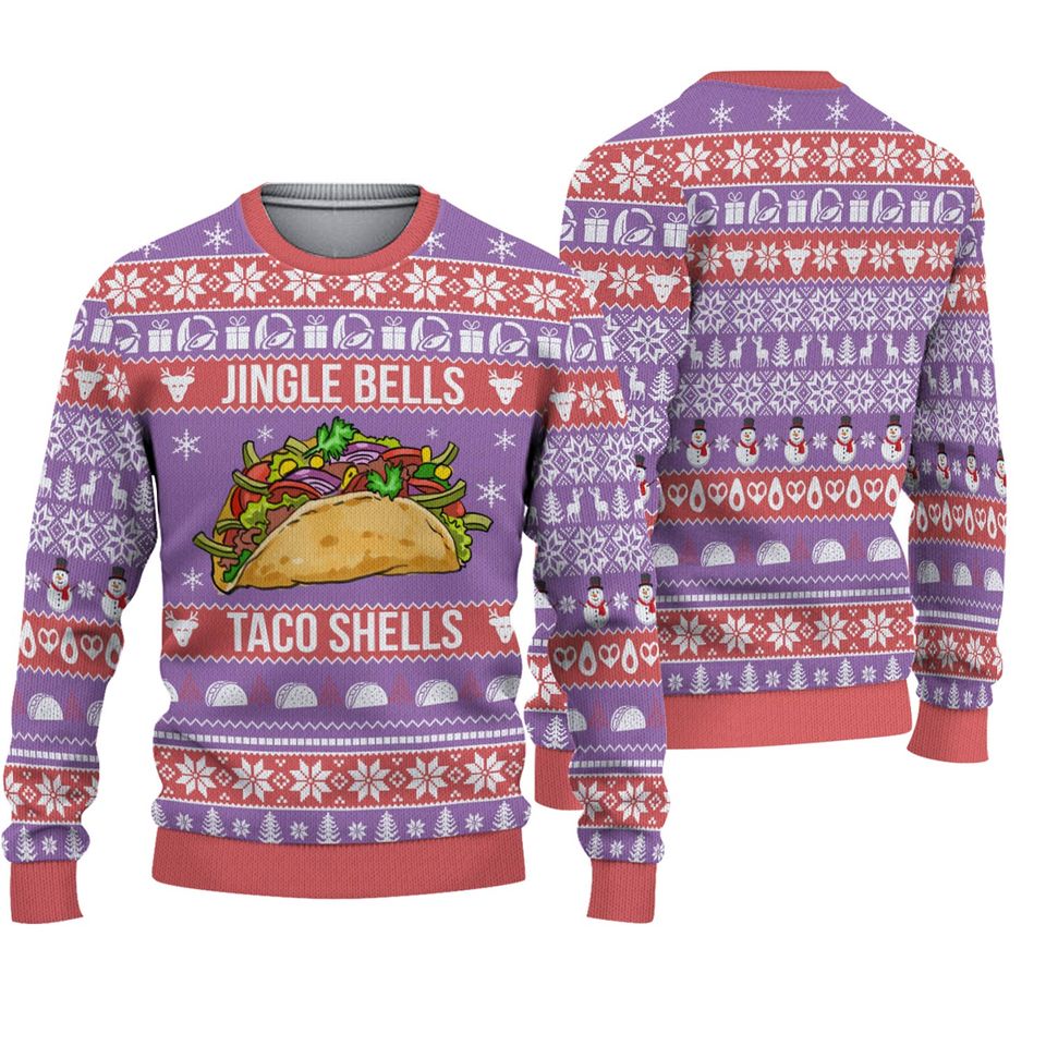 Jingle Bells Taco Shells Christmas Sweater