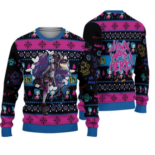 Jinx League of Legends Ugly Christmas Sweater - Image 2
