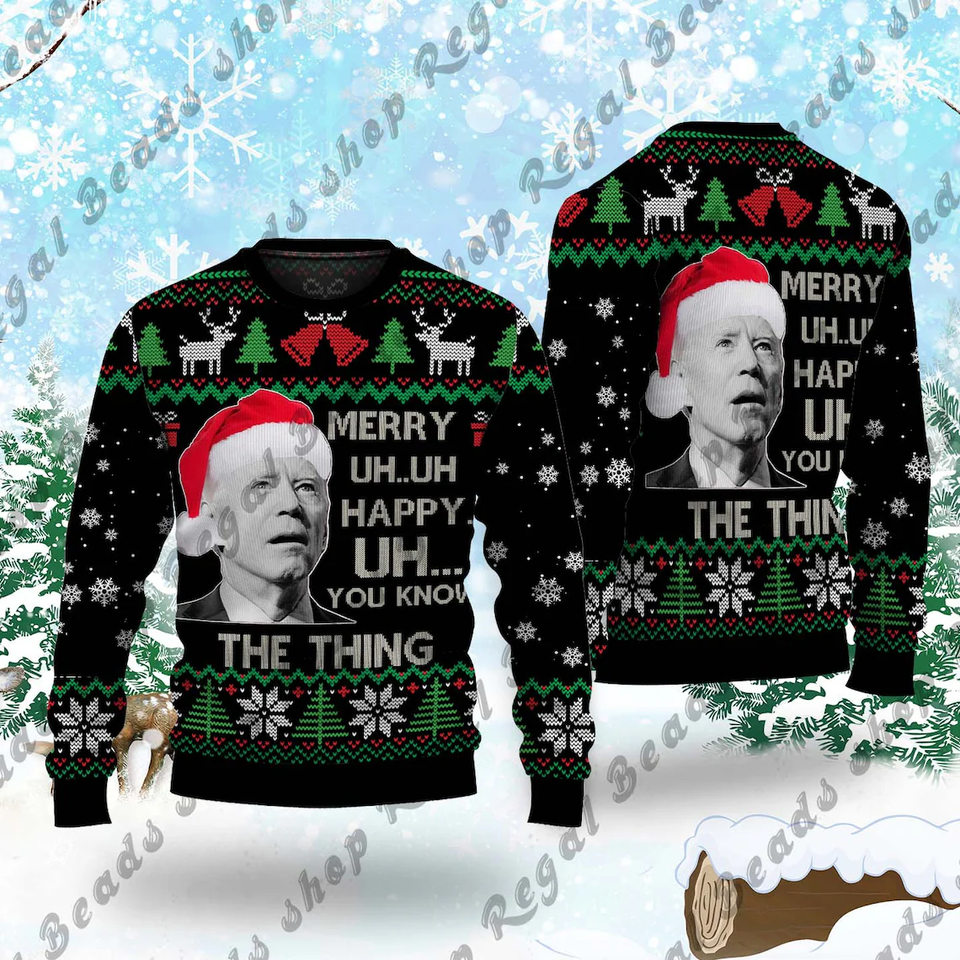 Joe Biden Ugly Christmas Sweater
