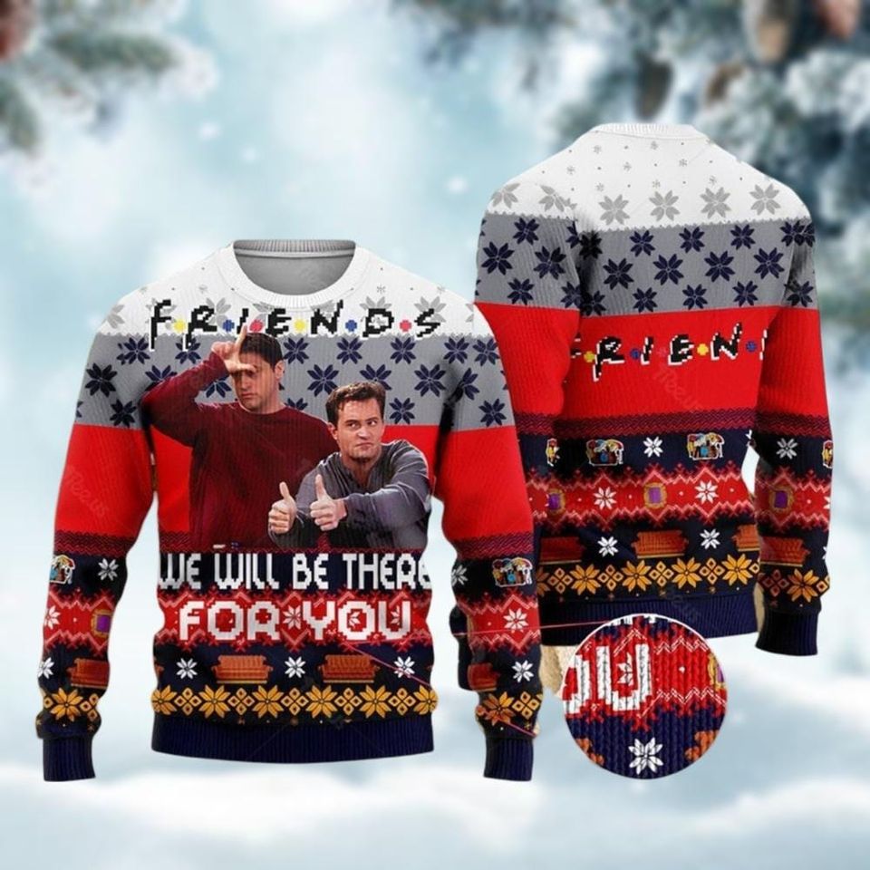 Joey And Chandler Ugly Christmas Sweater, Friends Xmas Sweater