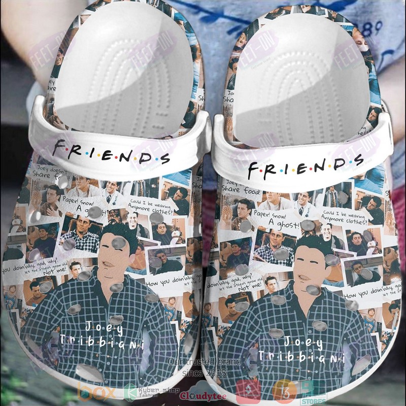 Joey Tribbiani Friends TV Series Crocs Crocband Clogs Shoes Comfortable For Men Women and Kids