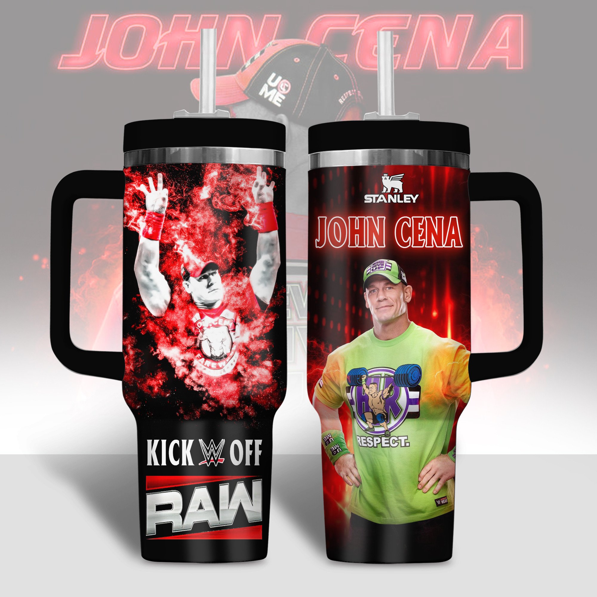John Cena WWE Sports Custom Stanley Cup 40 oz 30 oz Tumbler With HandleTVC2301344
