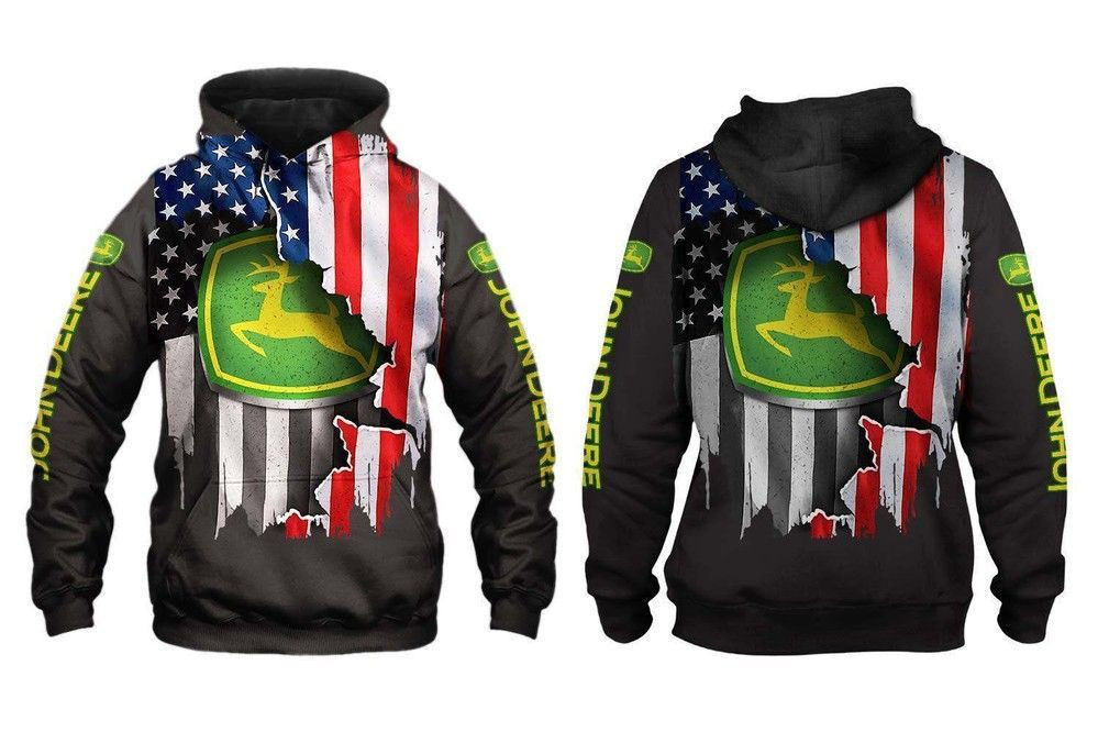 John Deer Us Flag 3D All Over Print Hoodie, Zip Hoodie