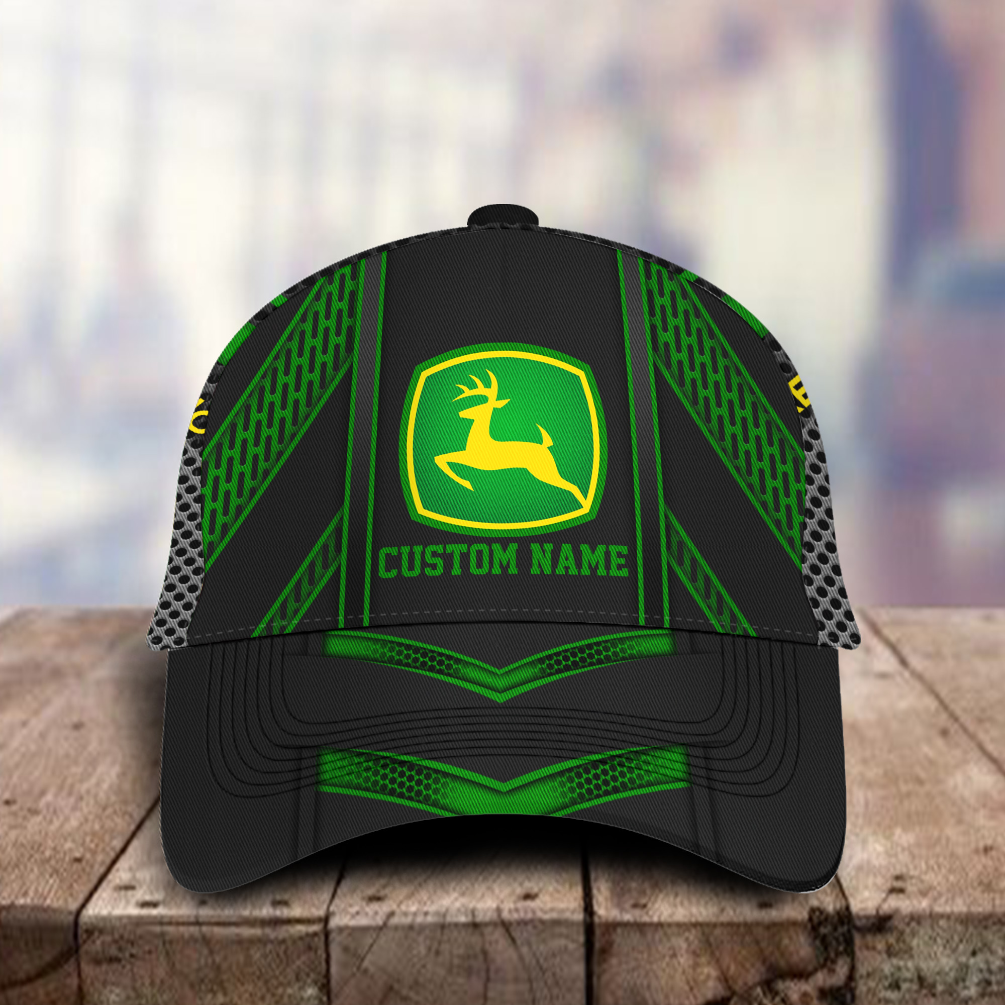 John Deere 3D Classic Cap Hat Personalized Name For Men Women Trucker Hats Custom Hats Gifts For Men & Women