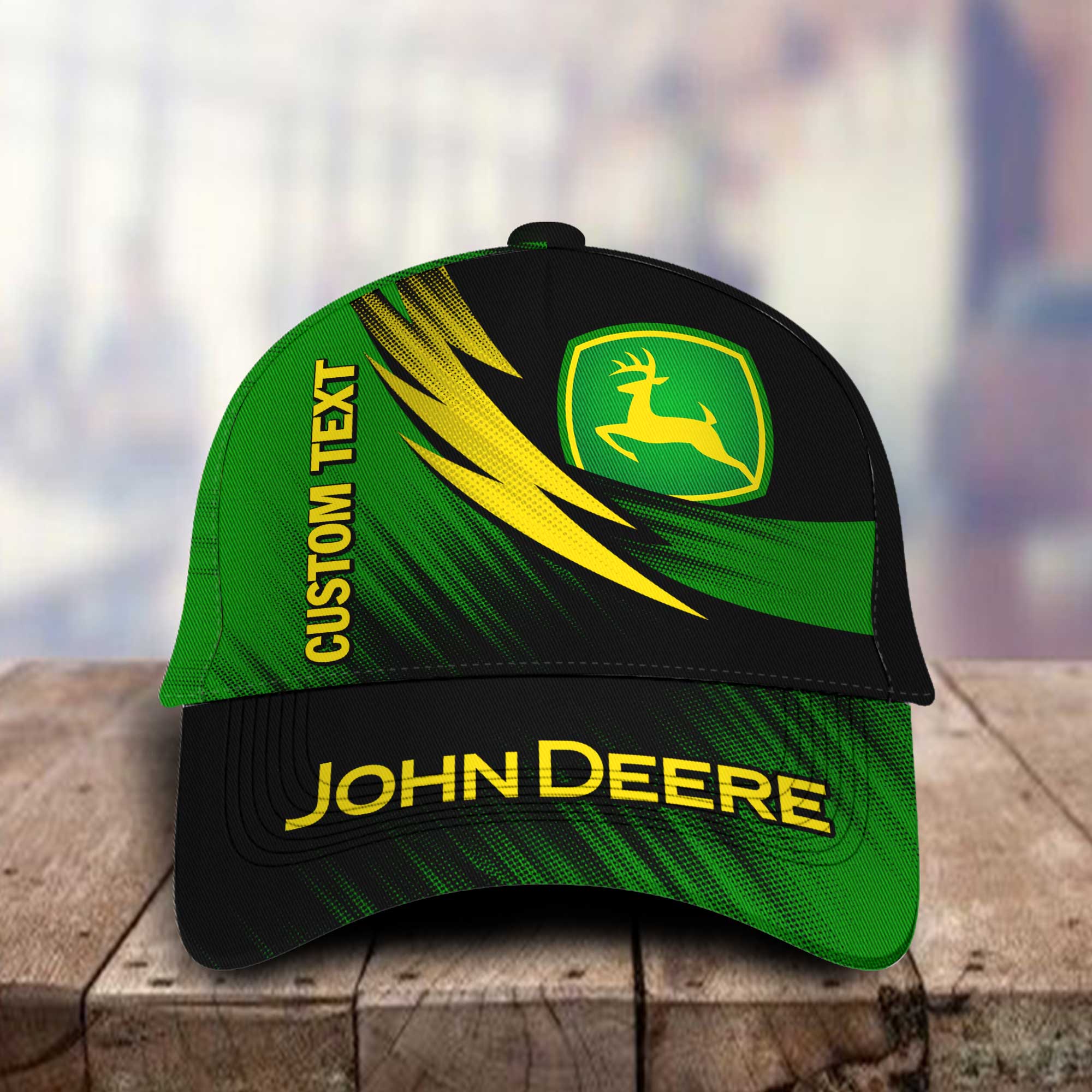 John Deere Personalized Name 3D Classic Cap Hat Gift for Men Women Trucker Hats Custom Hats Gifts For Men & Women