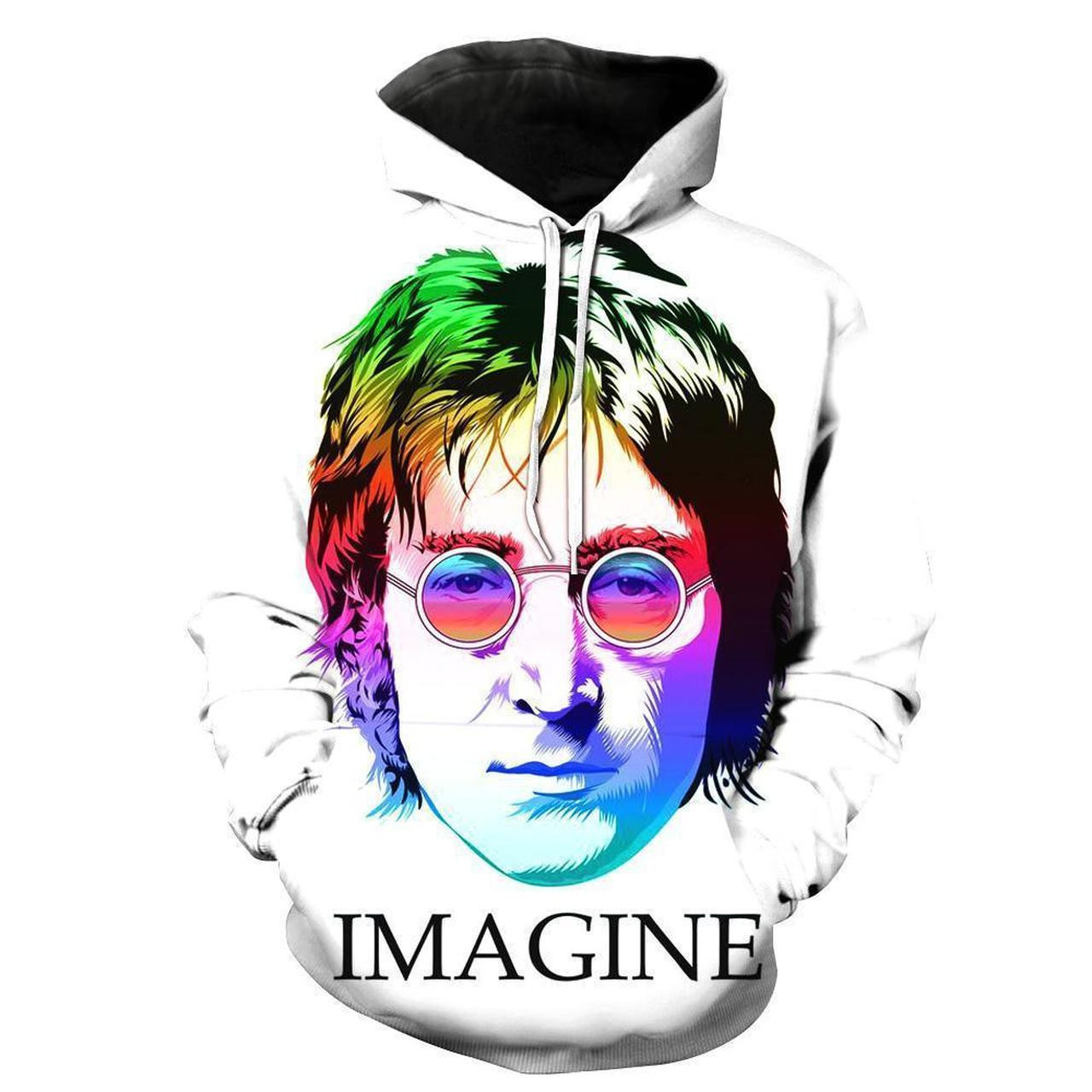 John Lennon 3D All Over Print Hoodie, Zip Hoodie