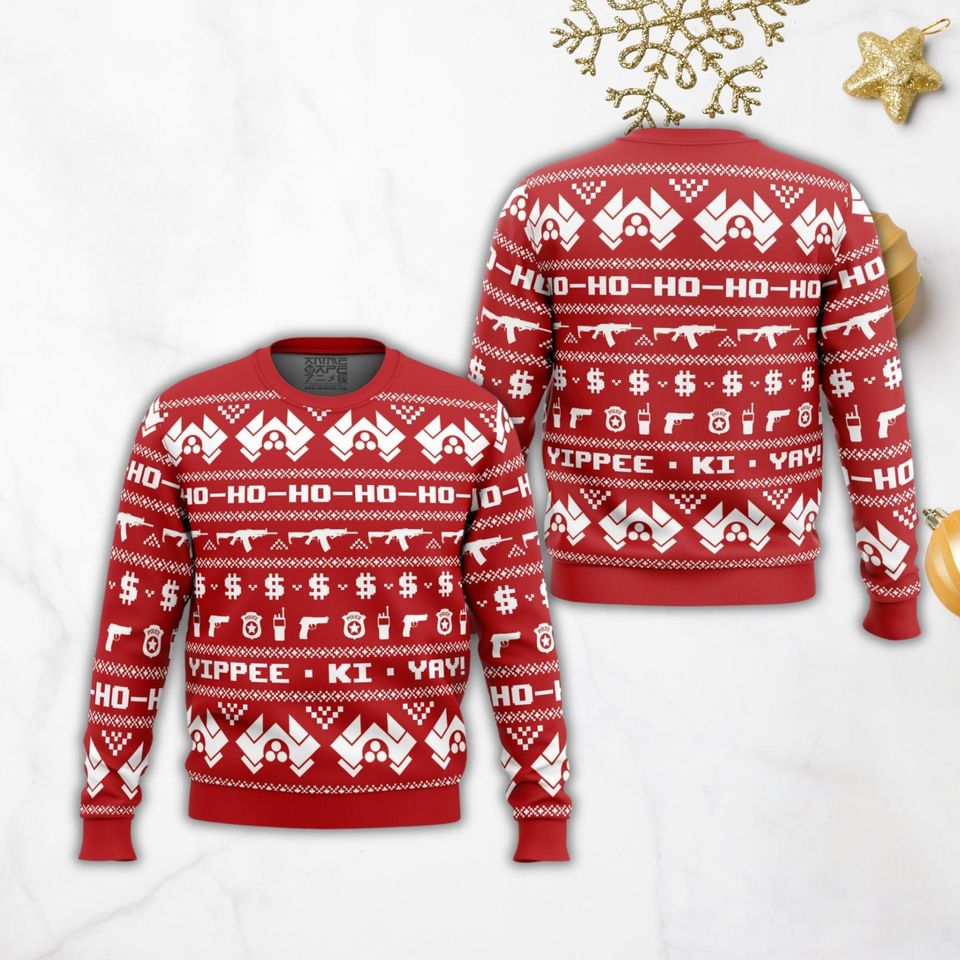 John McClane Ugly Sweater, Die Hard Movie Ugly Sweater, Come Out To The Coast