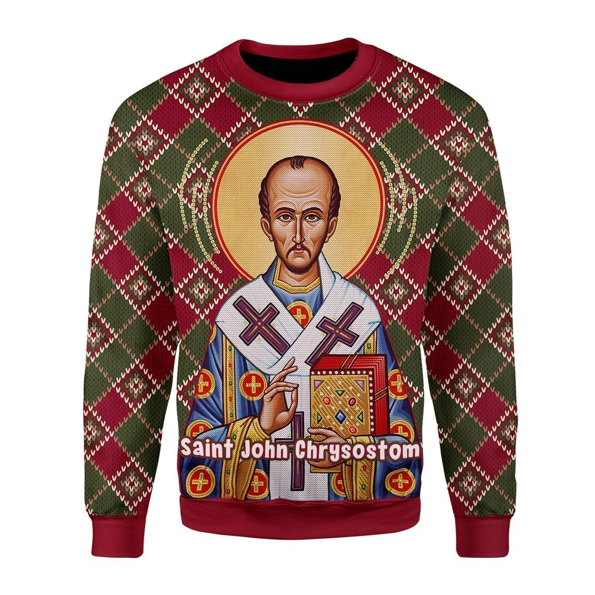 John The Apostle Ugly Christmas Sweater Adult 3D Funny Matching for family