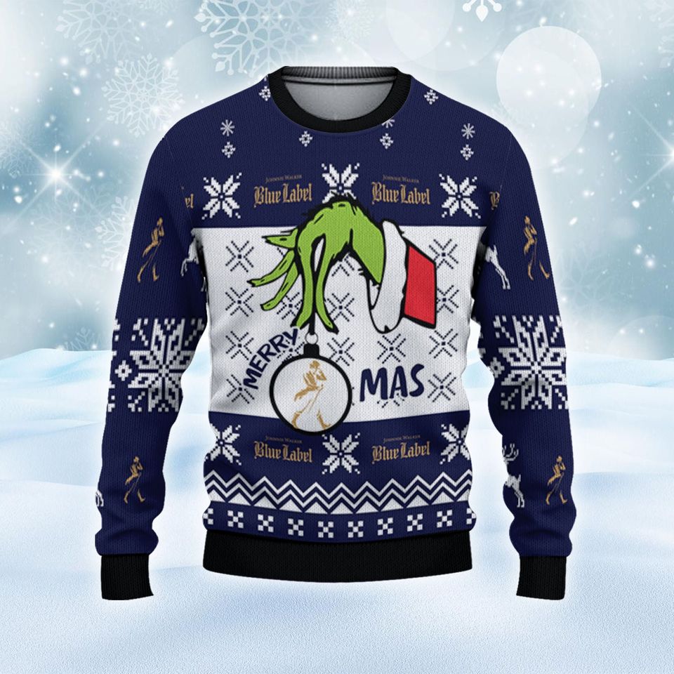 Johnnie Walker Blue The Grin Christmas Ugly Sweater - Image 3