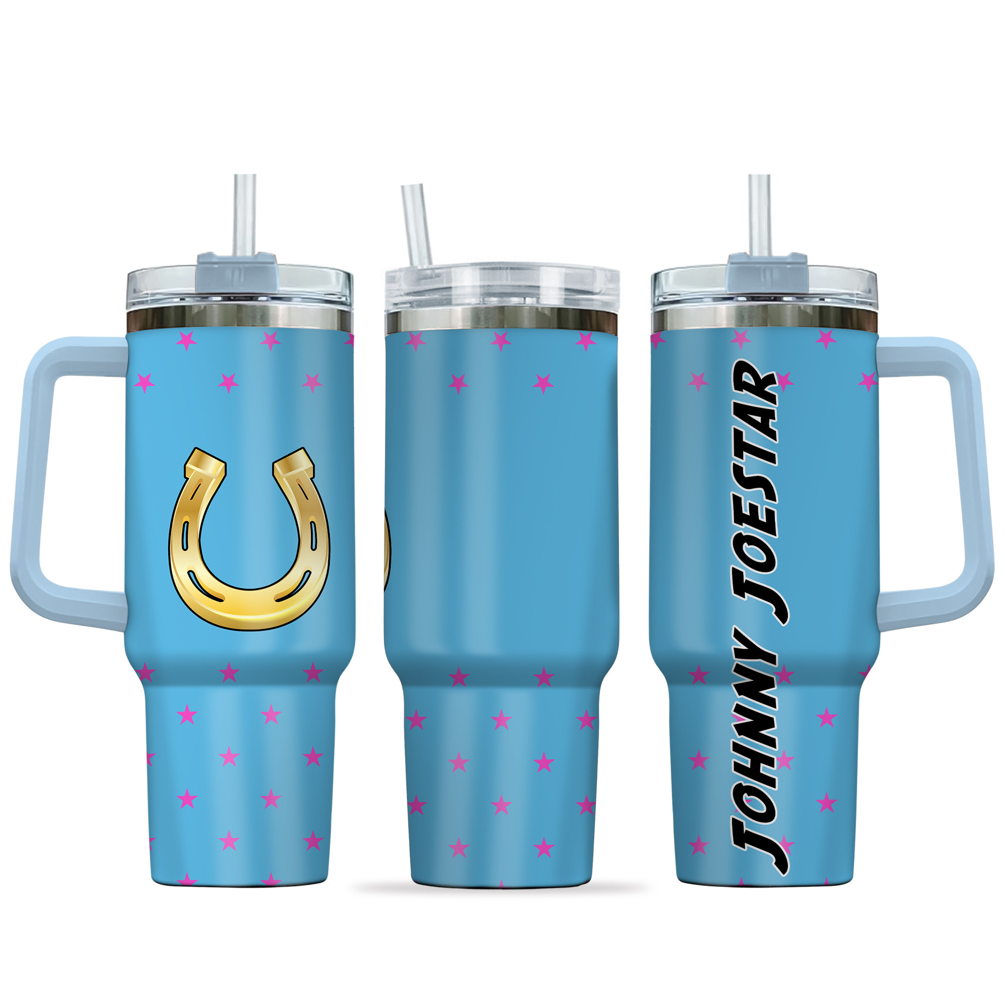 Johnny Joestar JoJoâ€™s Bizarre Anime Custom Stanley Cup 40 oz 30 oz Tumbler With HandleTVC2301139