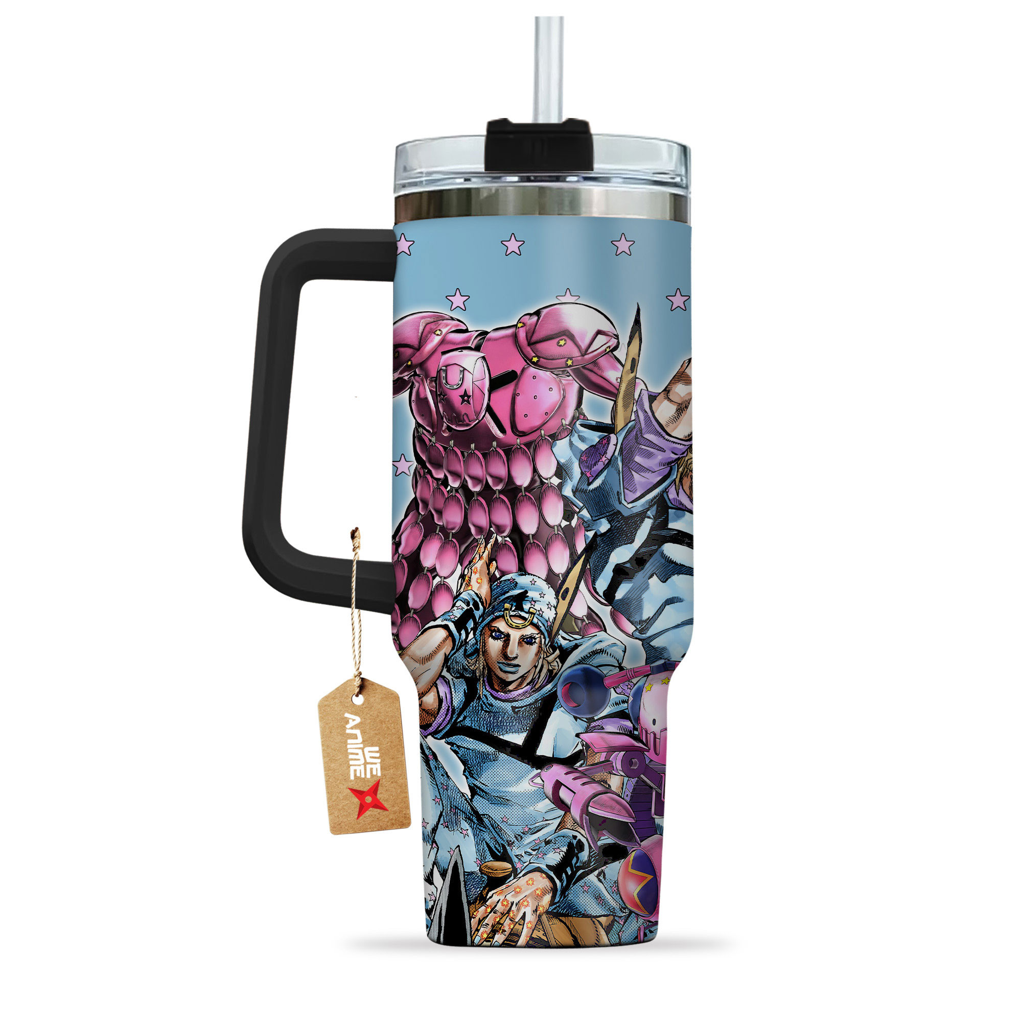 Johnny Joestar JoJo’s Bizarre Anime Custom Stanley Cup 40 oz 30 oz Tumbler With HandleTVC2301149 - Image 4